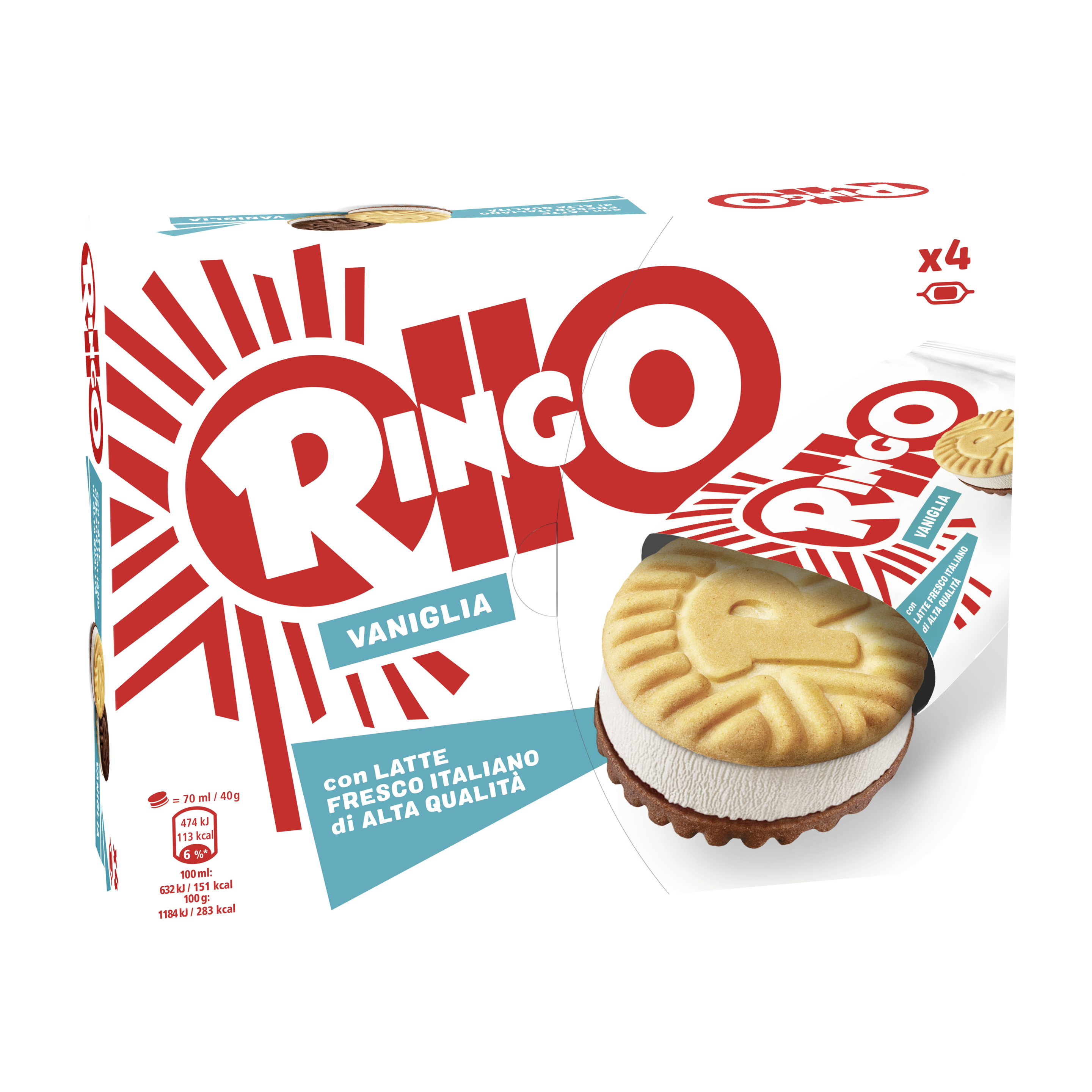 RINGO SANDWICH VANIGLIA X4 packshot