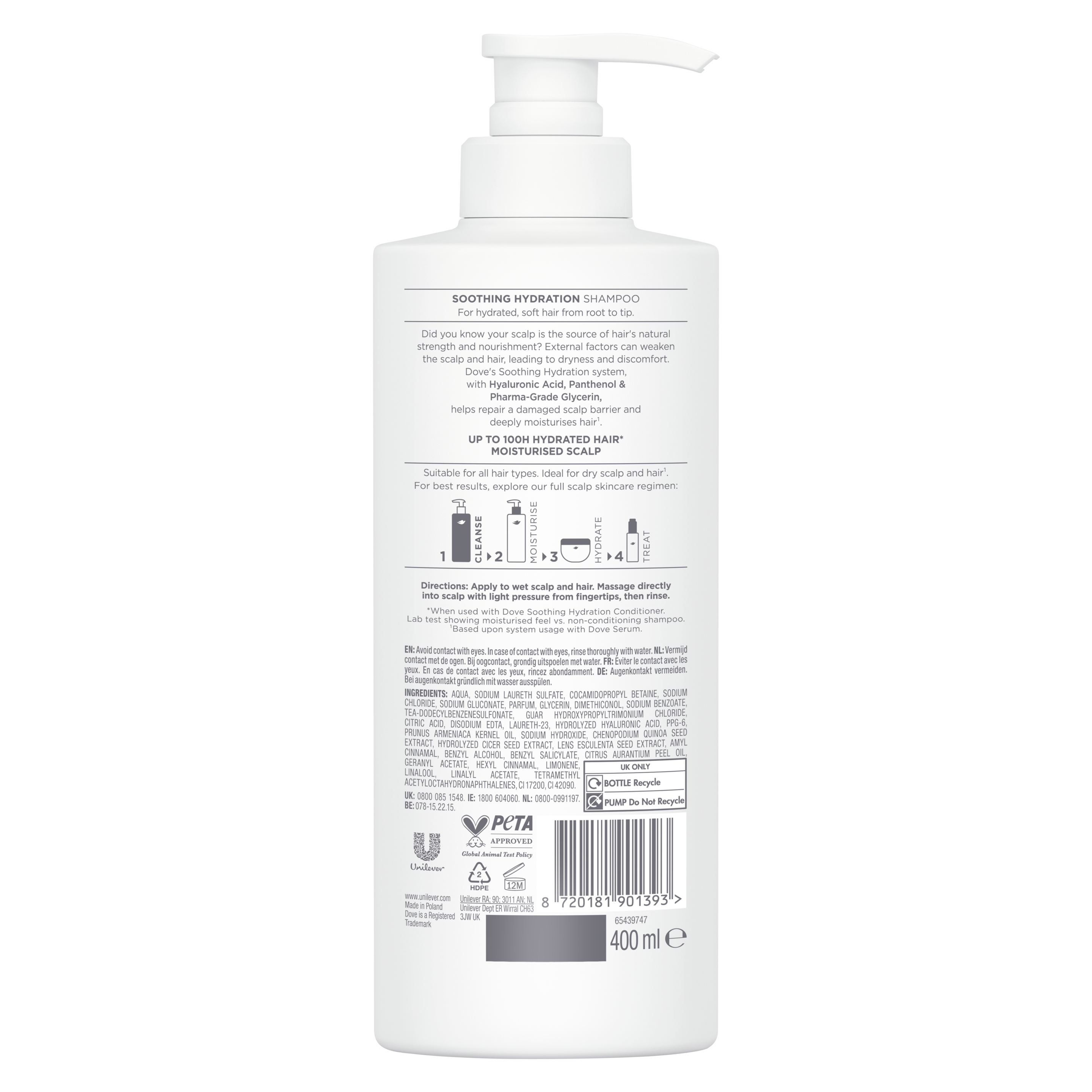 Scalp + Hair Therapy Soothing Hydration Shampoo 400ml