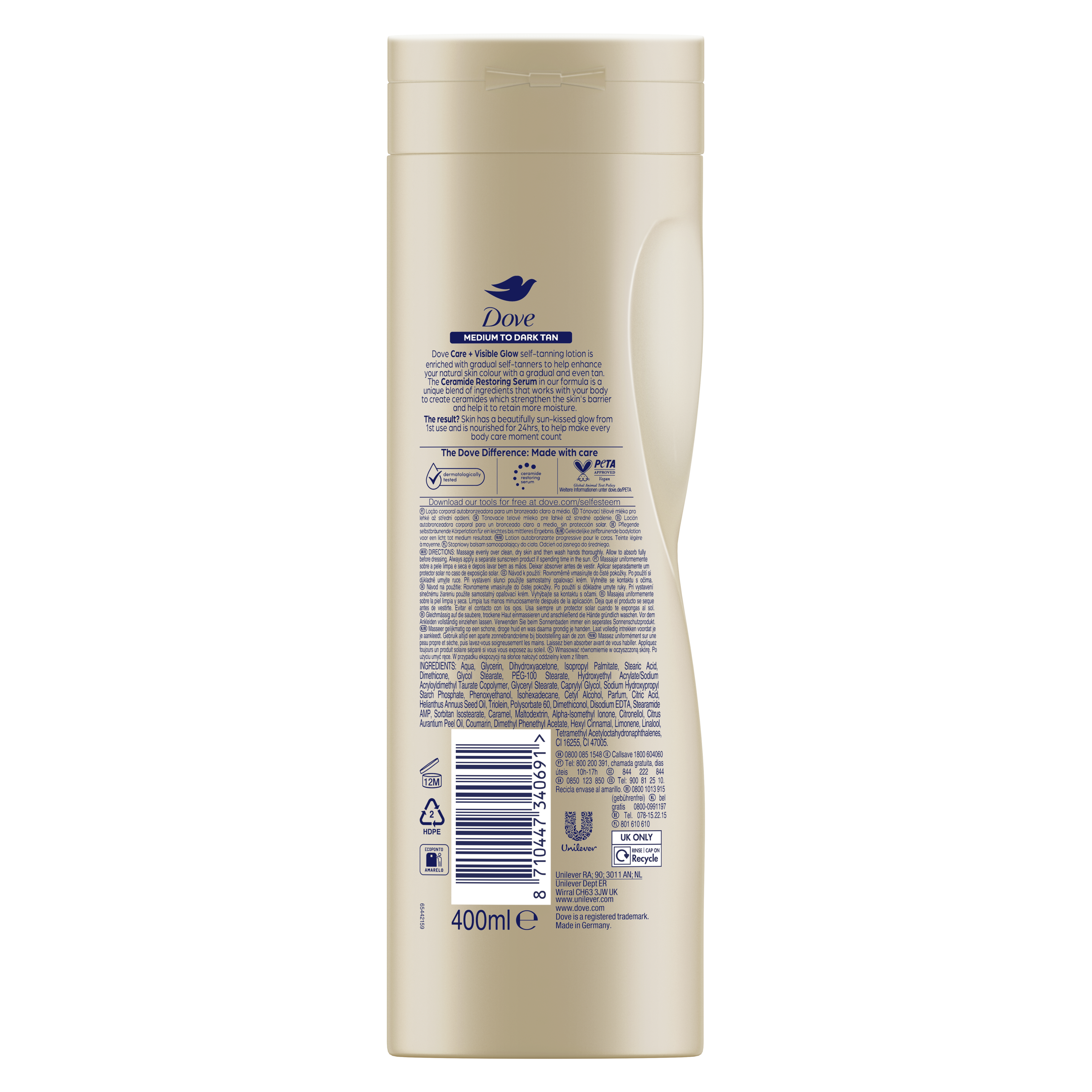 Body Love Visible Glow Gradual Self-Tan Body Lotion Medium to Dark