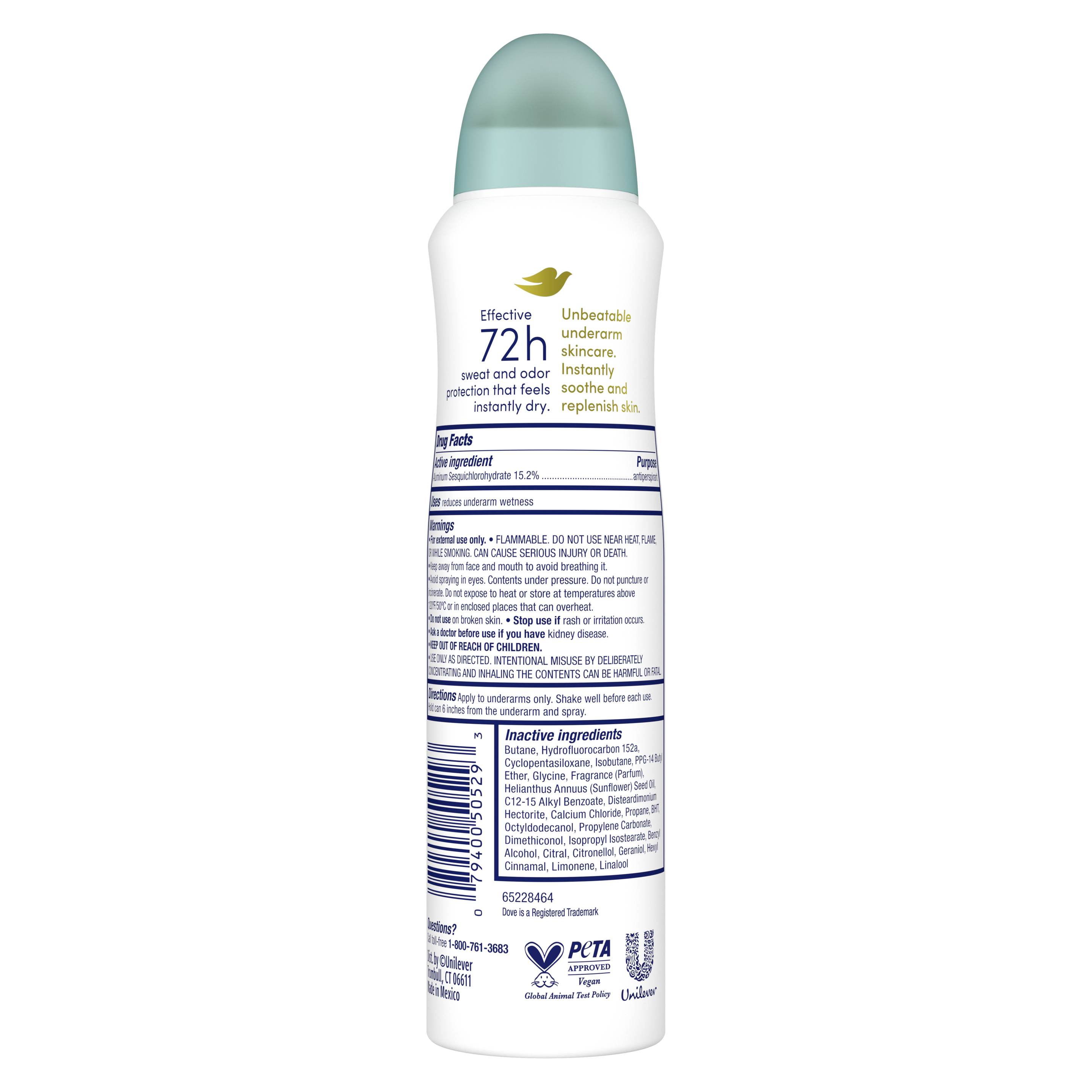 Advanced Care Coconut Water & Sweet Lime Antiperspirant Dry Spray