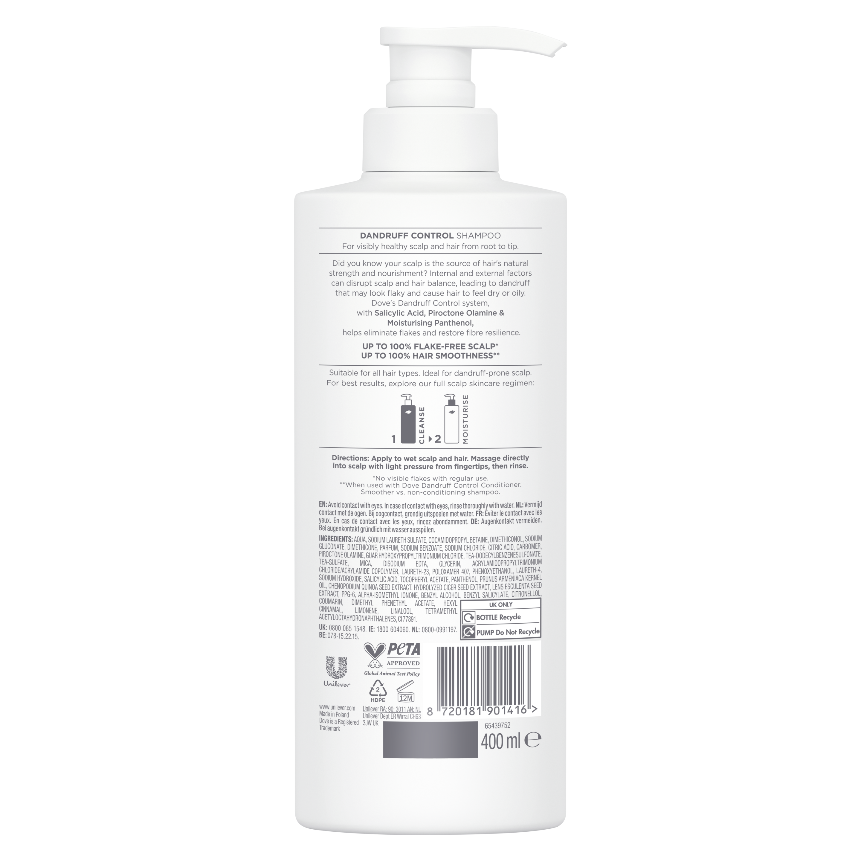 Scalp + Hair Therapy Dandruff Control Shampoo 400ml