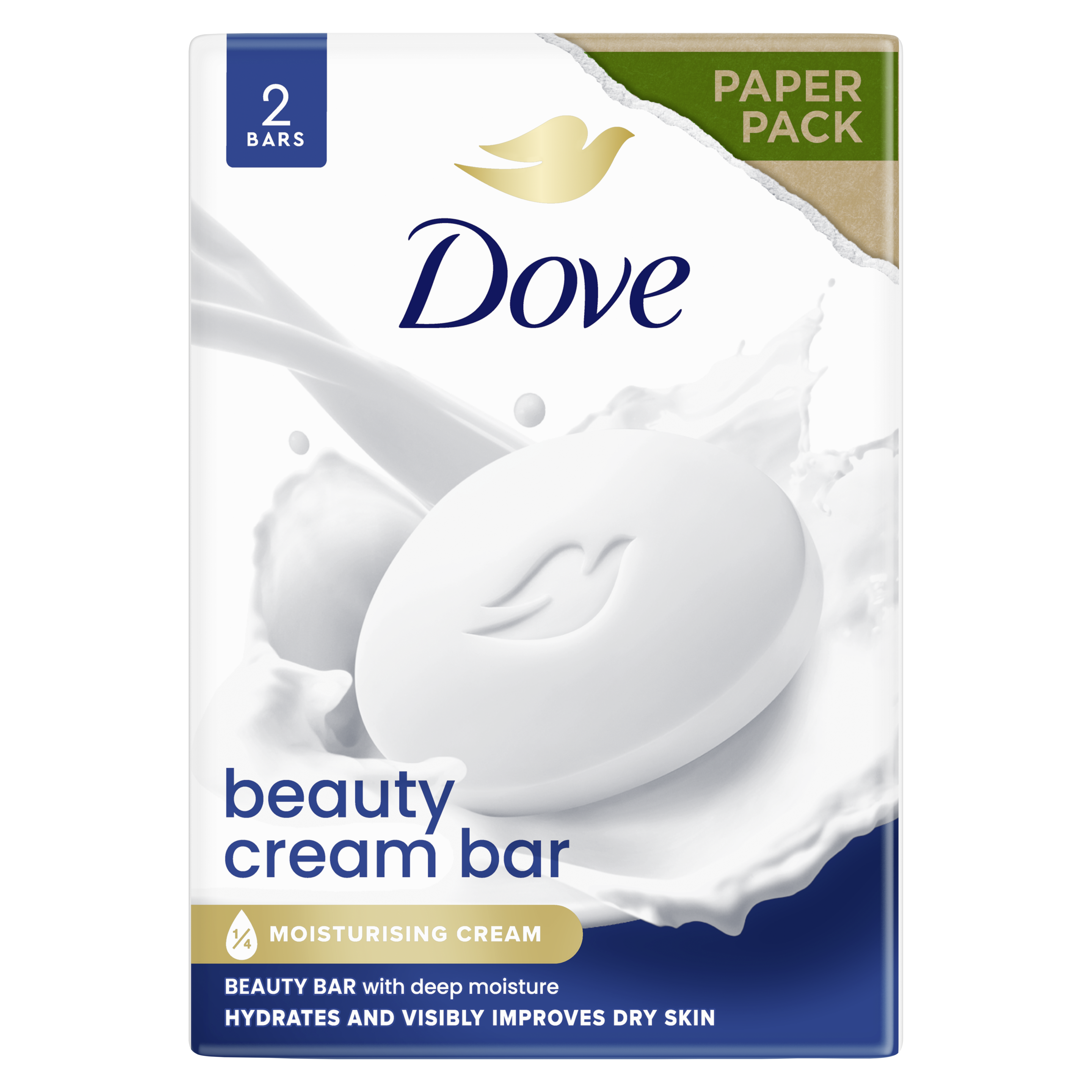 Dove Original Beauty Cream Soap Bar 2 x 90g packshot
