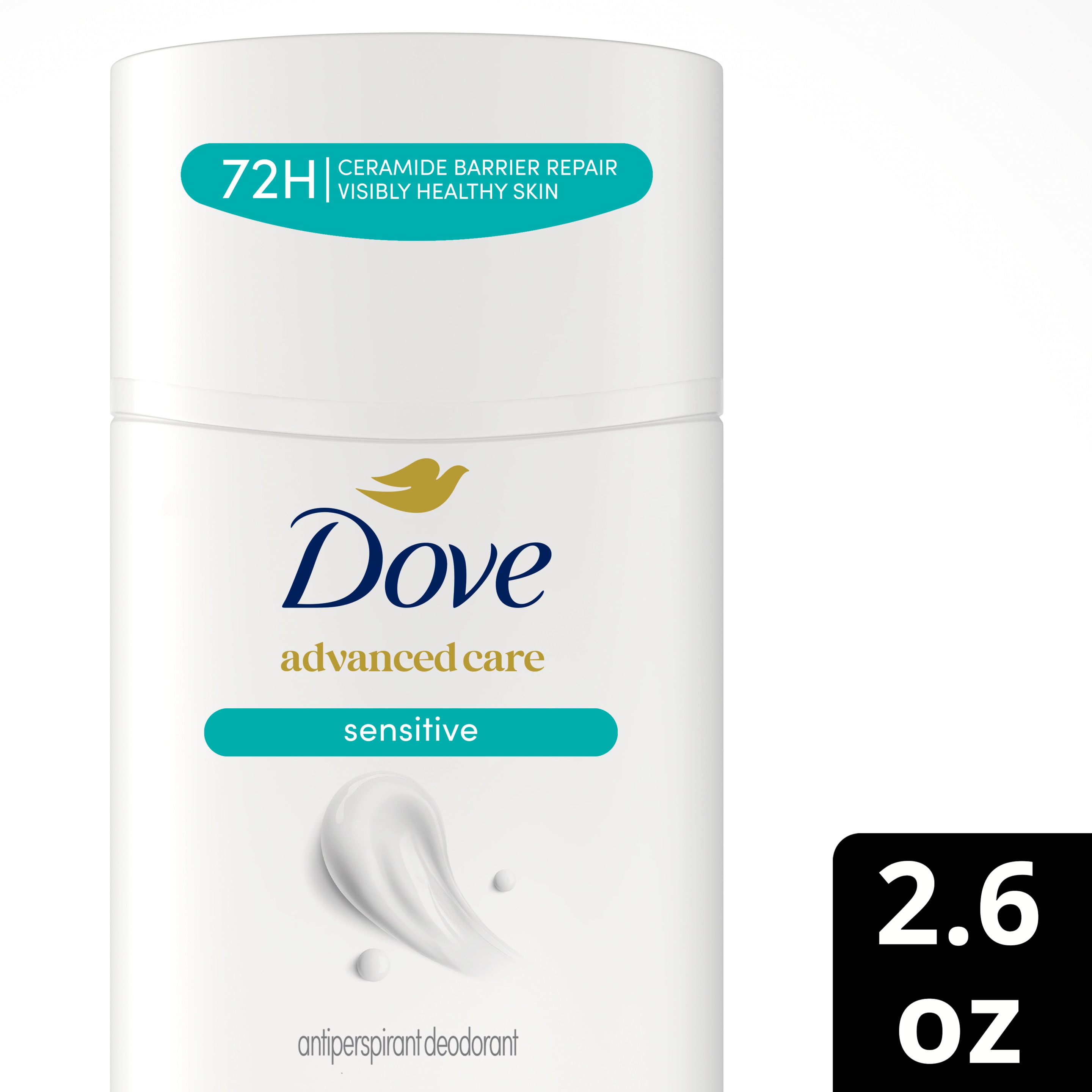Dove Advanced Care Sensitive Antiperspirant Stick 2.6 oz packshot