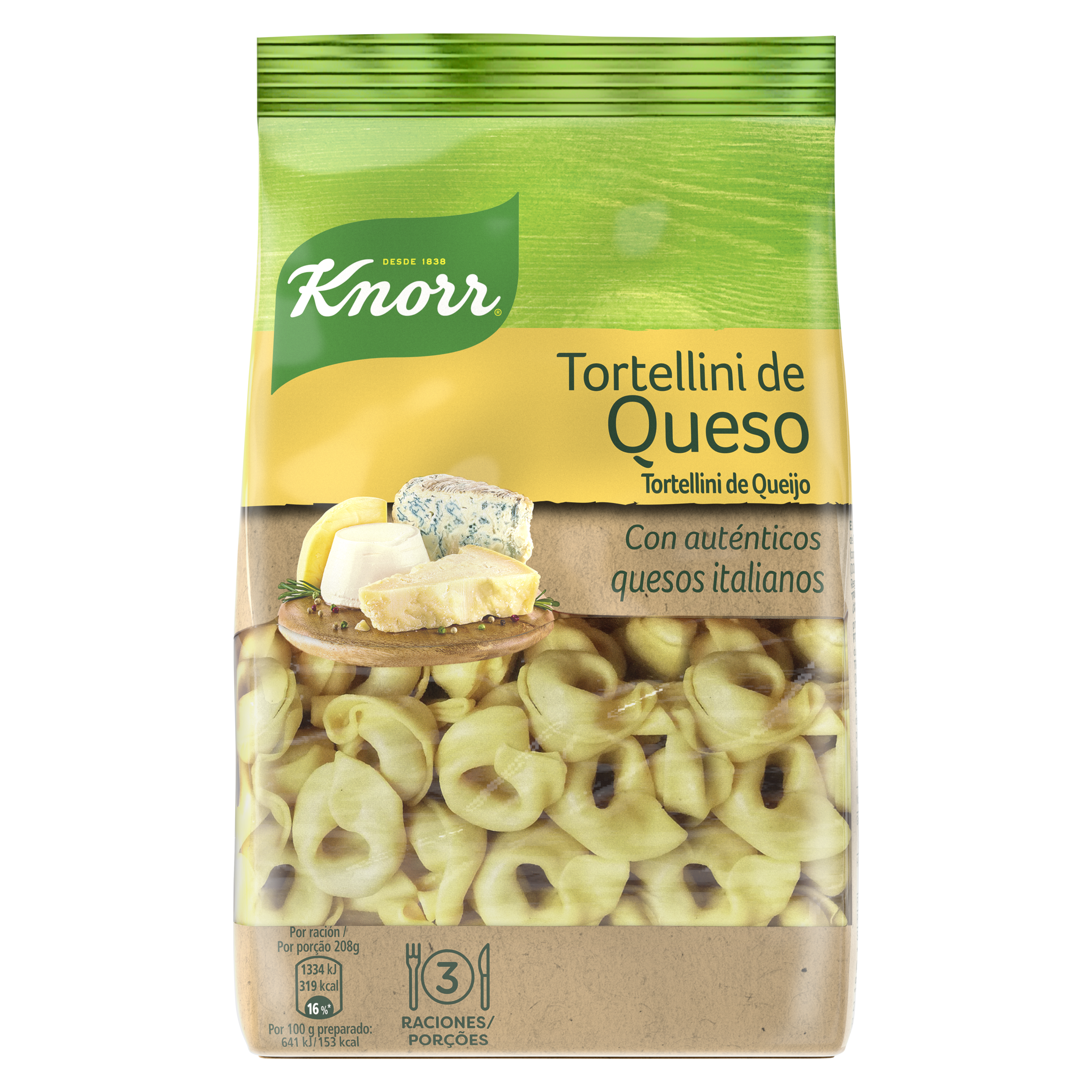 Tortellini de Queso 250g packshot
