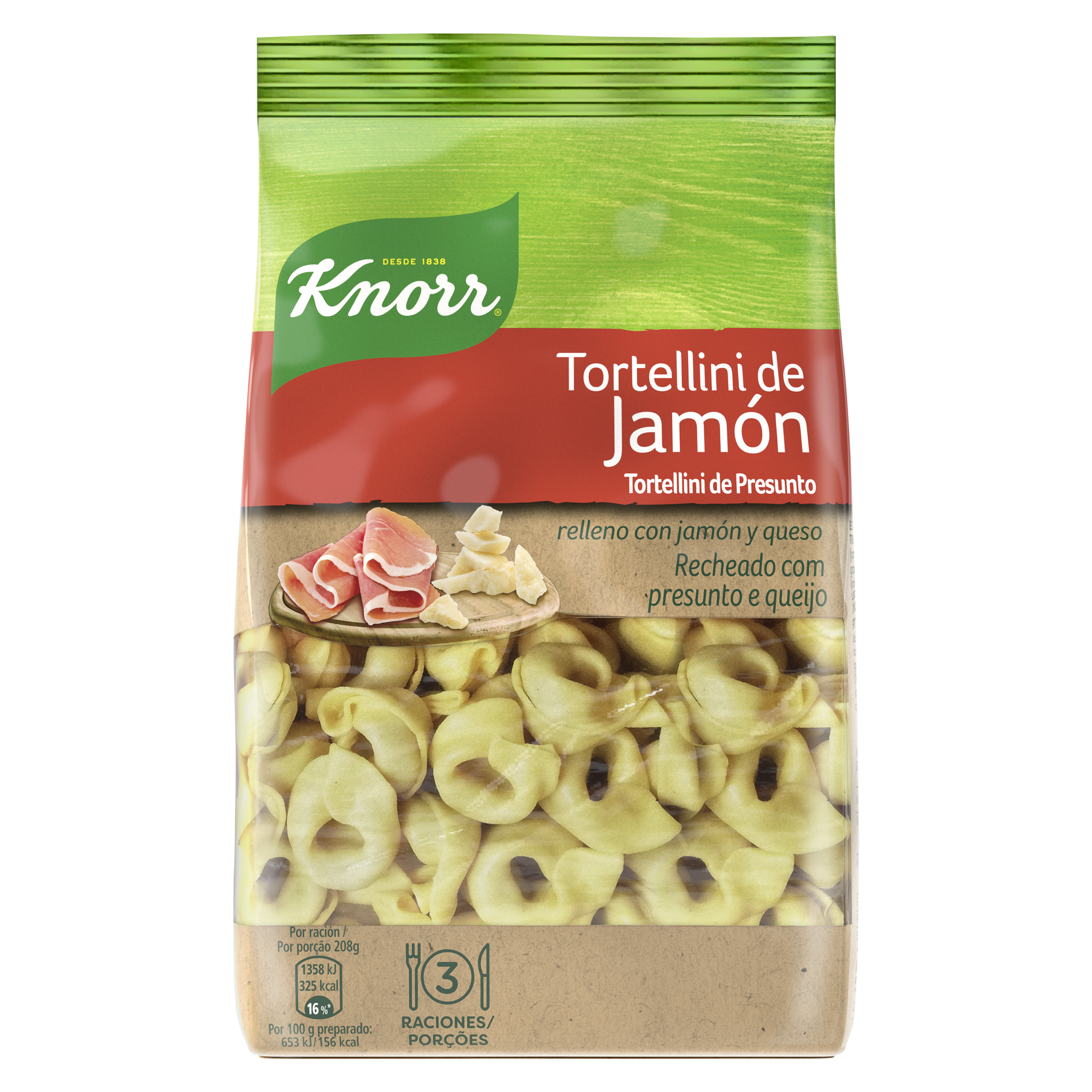 Tortellini de Jamón 250g packshot