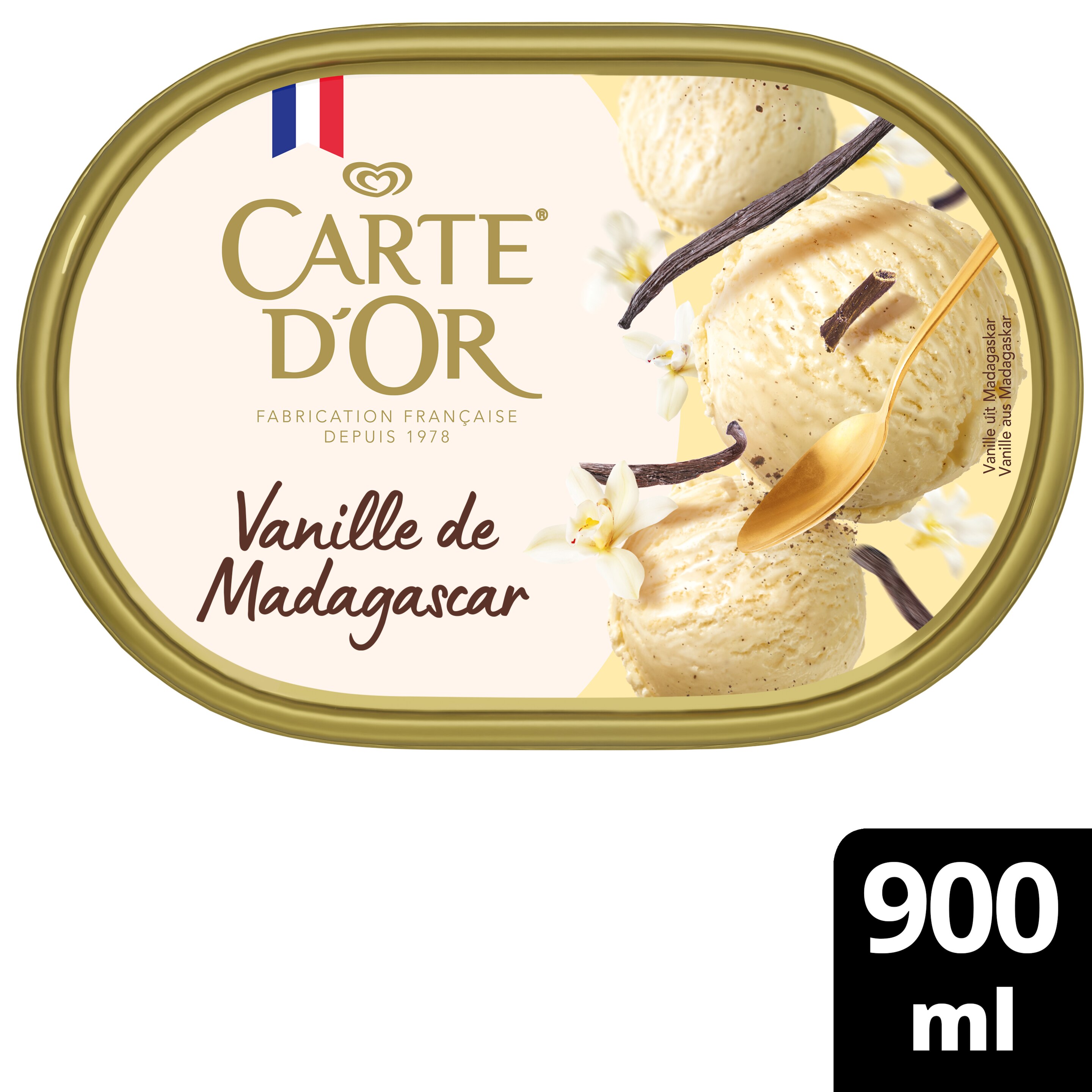 Carte D'Or Dessert Glacé VANILLLA DE MADAGASCAR 900 ML packshot