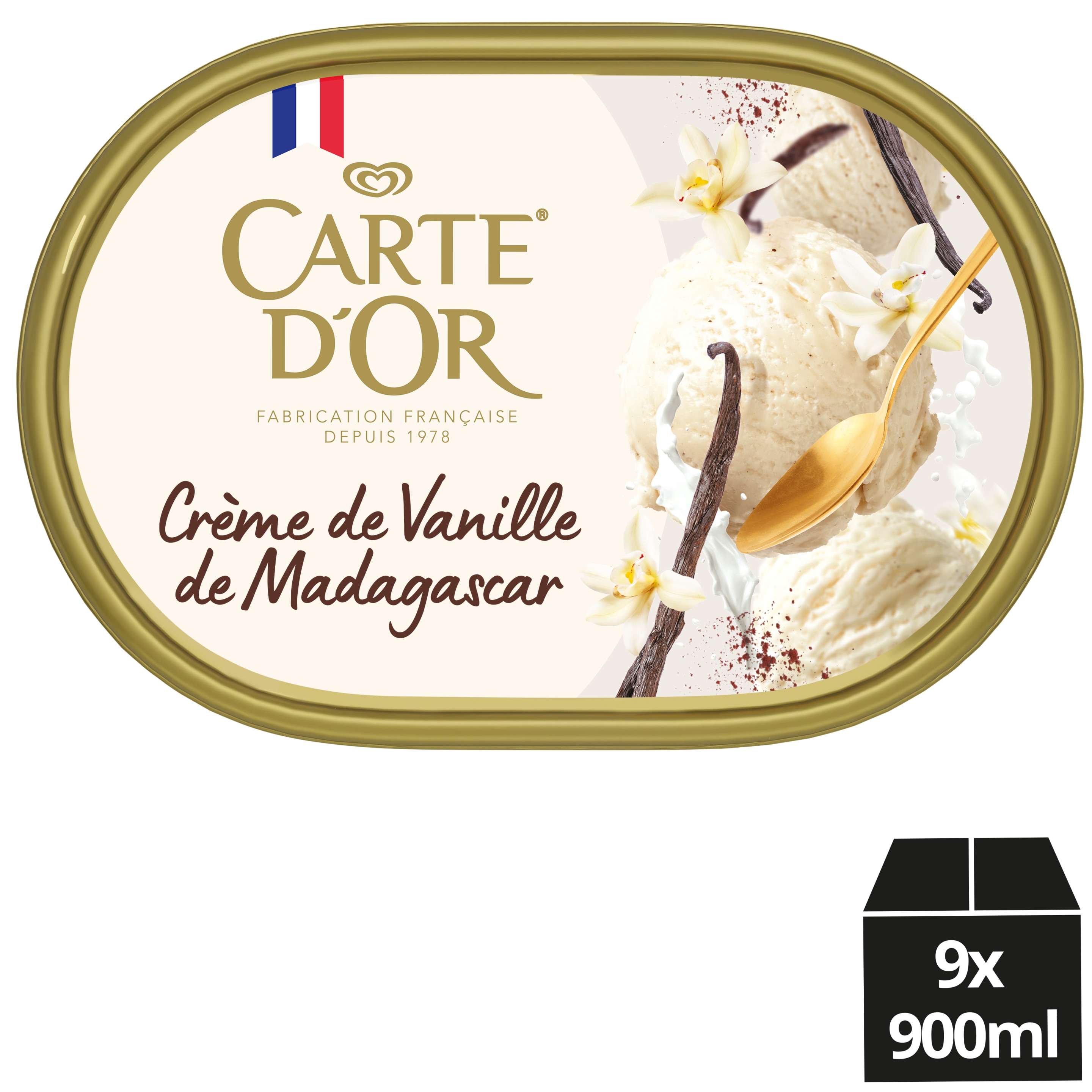 Carte D'Or Dessert Glacé CREME VANILLA 900 ML packshot