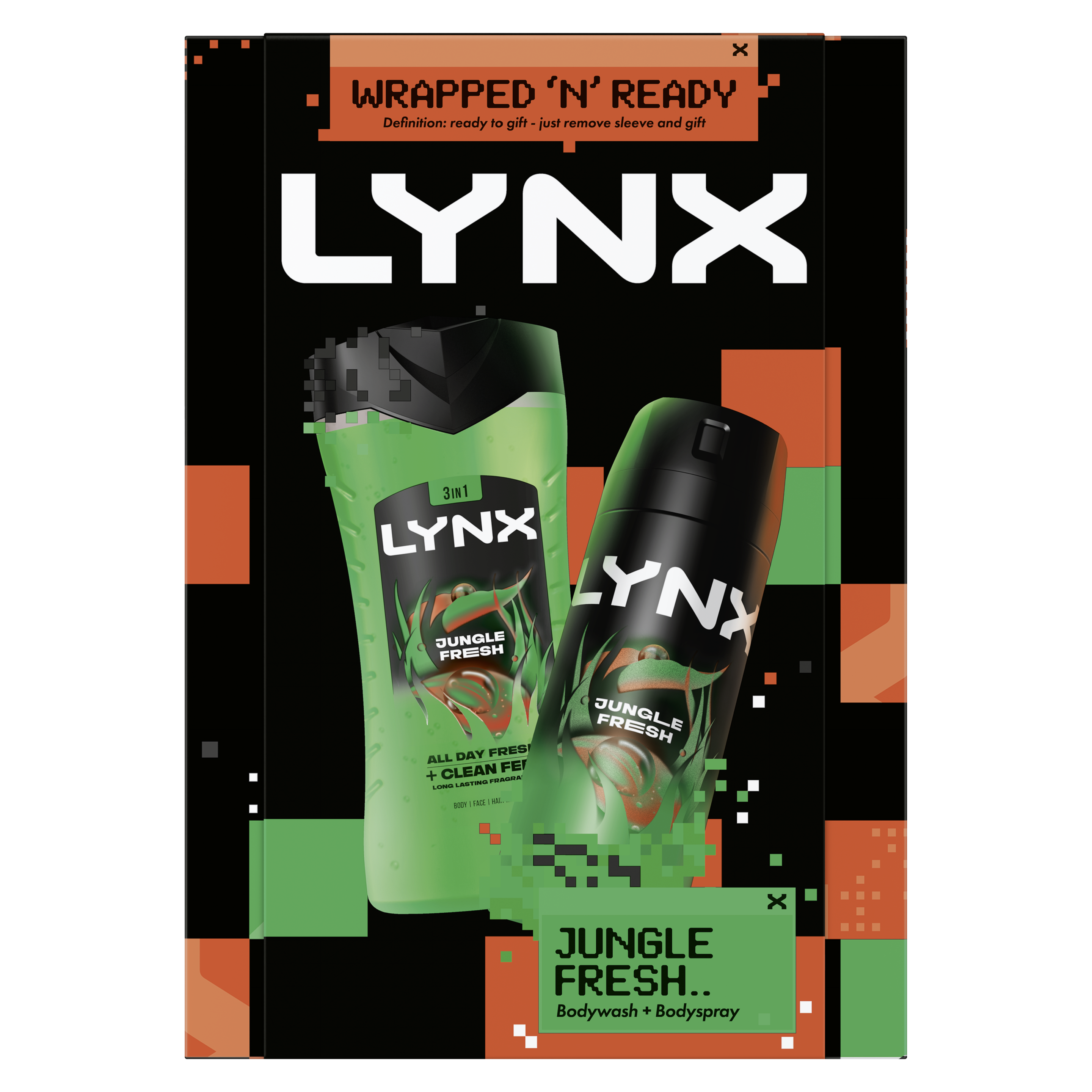 Lynx Jungle Fresh Duo Gift Set 2 pc packshot