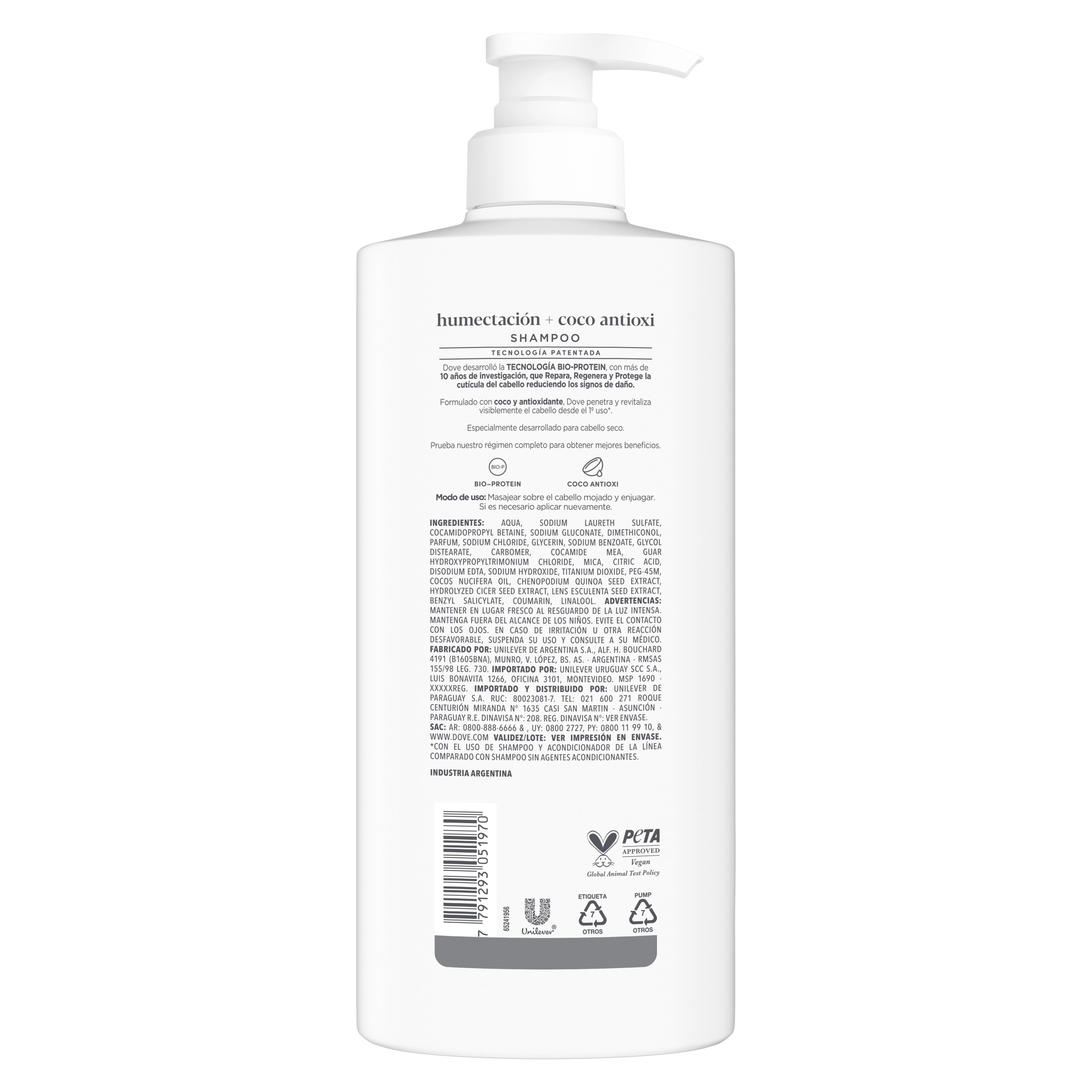 Shampoo Humectación + Coco Antióxido