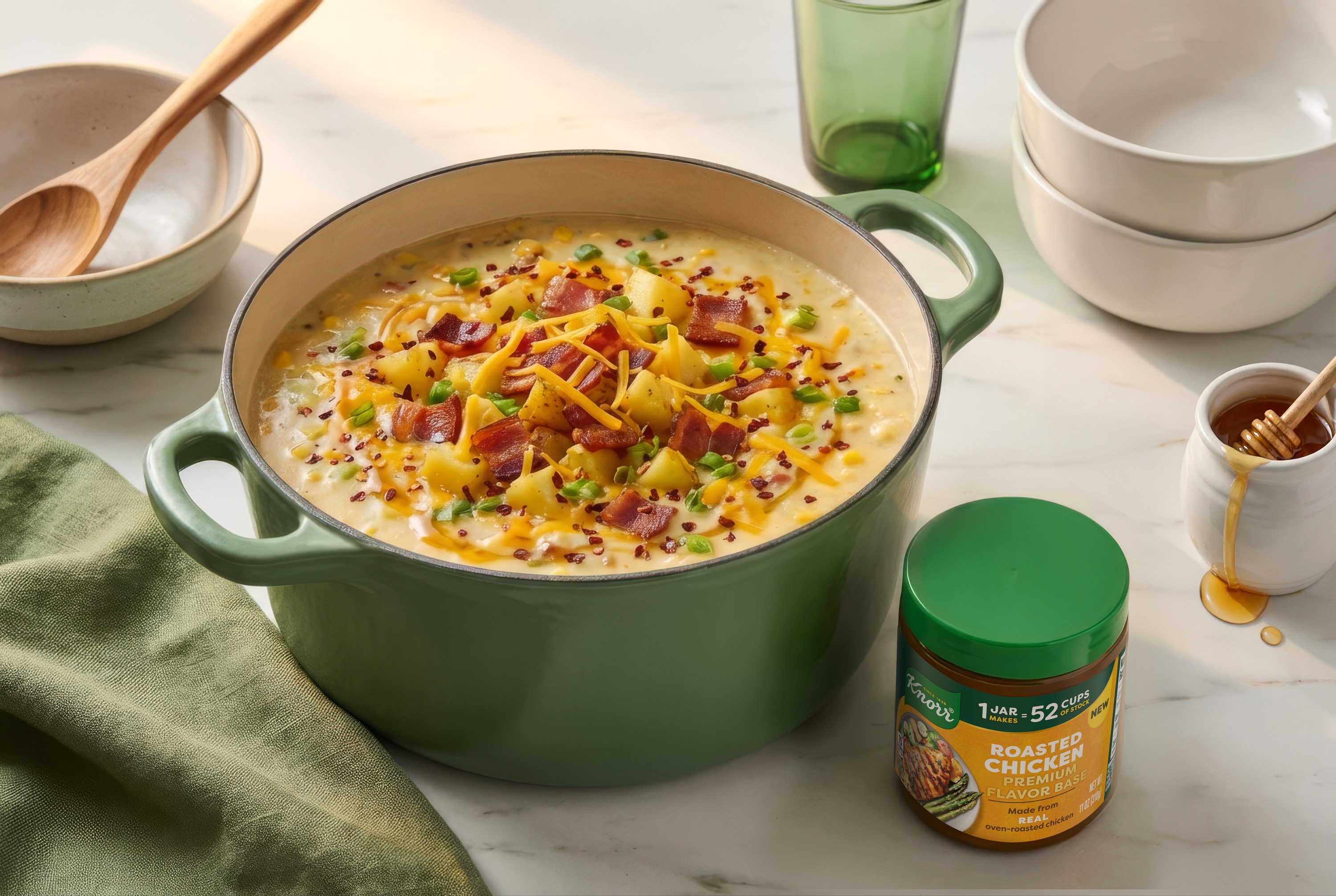 Hot Honey Chicken Corn Chowder 30 mins  recipe