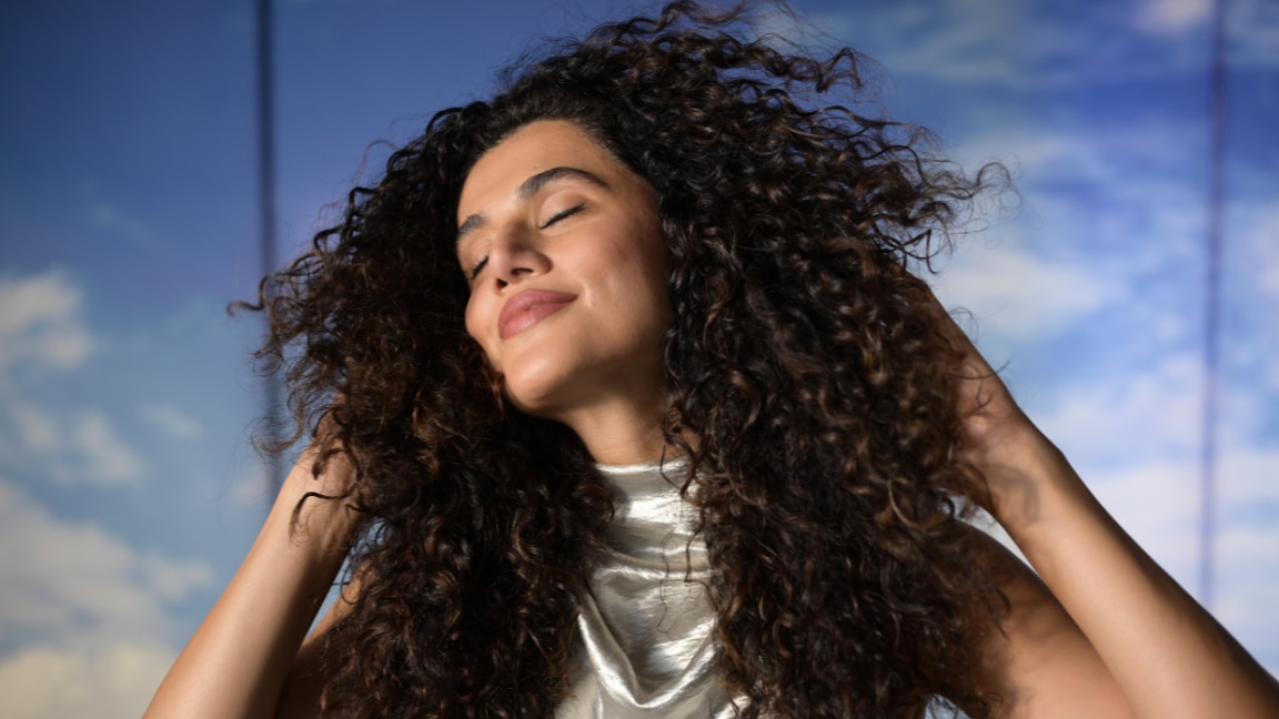 linking article: Curly Hair is a Vibe and Taapsee Pannu Agrees