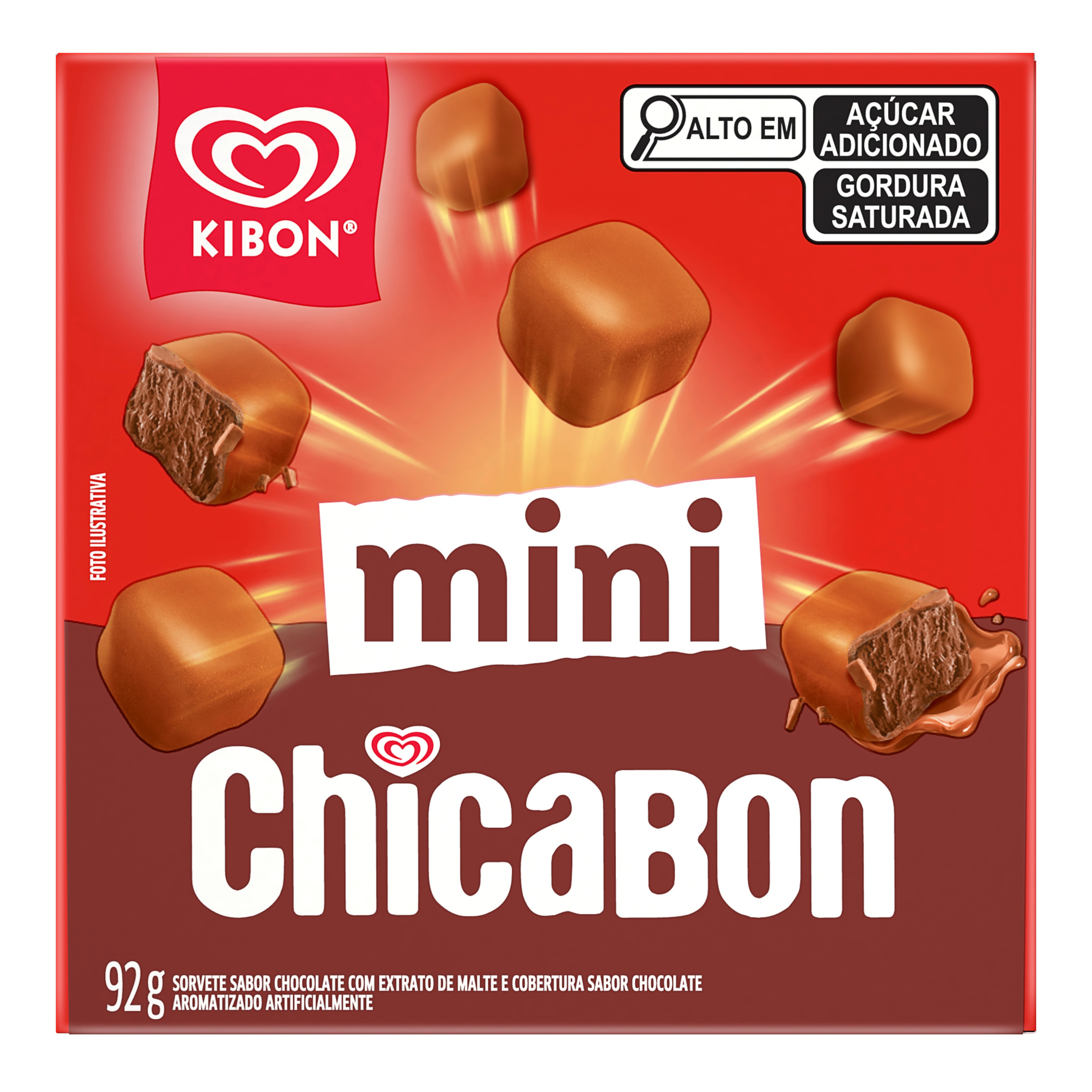 Caixinha com bombons do Mini Chicabon packshot