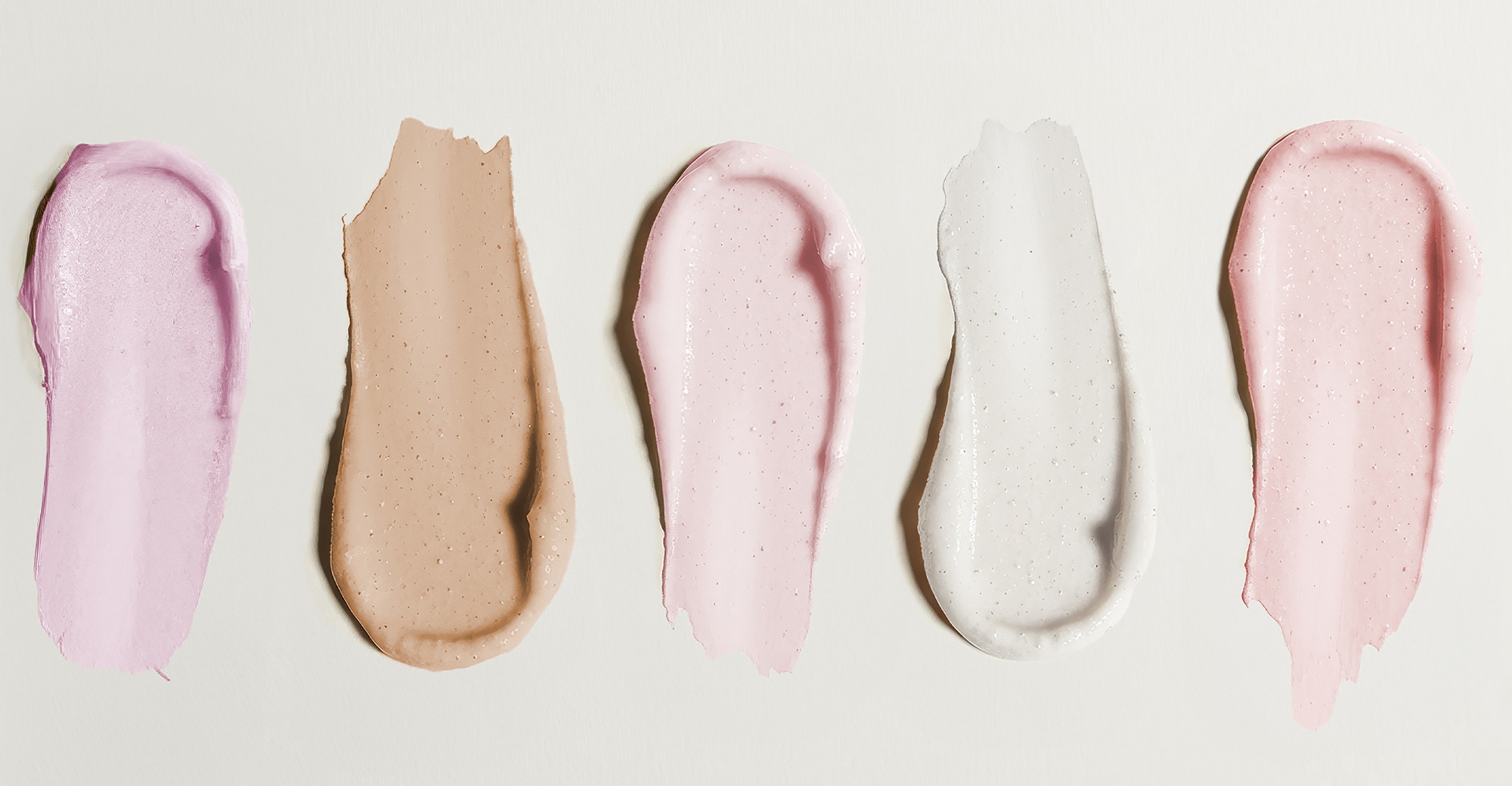 Texture image of a range of body scrub products