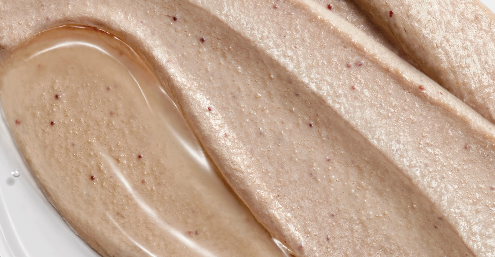 Close up texture image shot of a Dove Body Scrub product