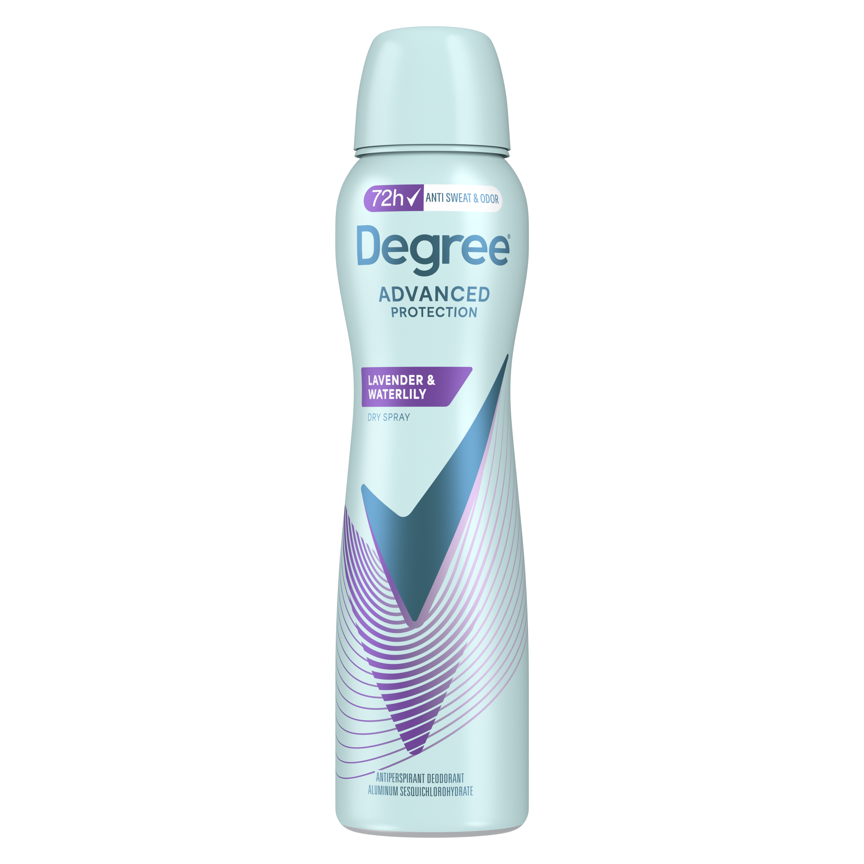 Lavender & Waterlily Antiperspirant Deodorant Dry Spray front pack shot packshot