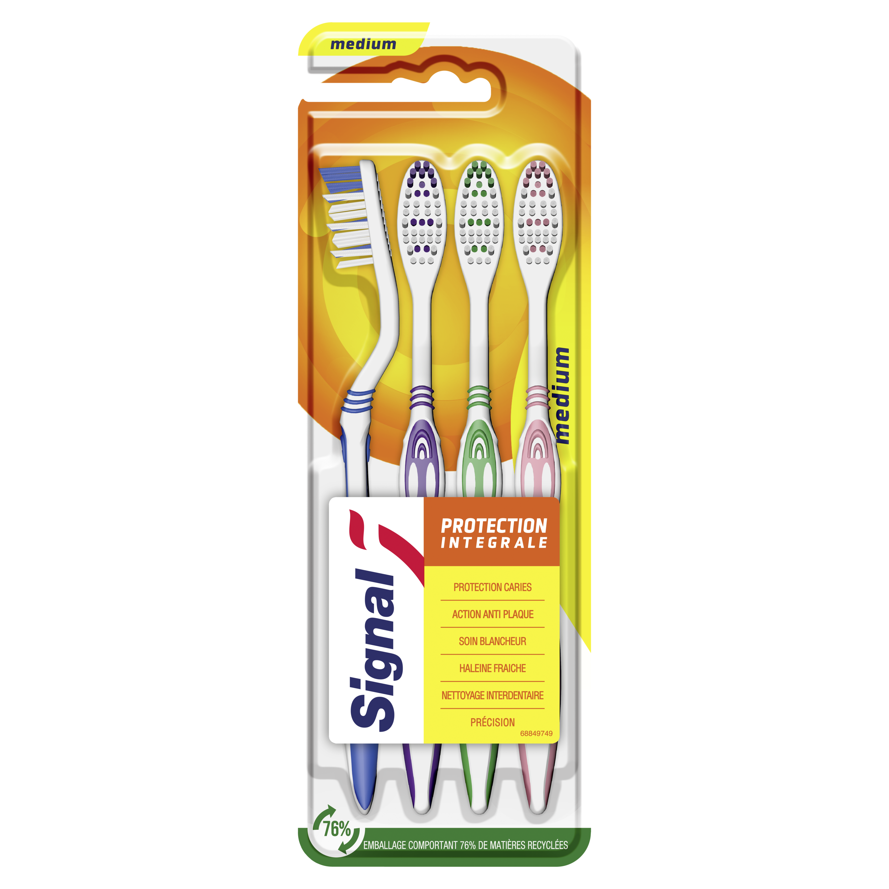 Signal Anti-plaque 4 pack (Medium) packshot