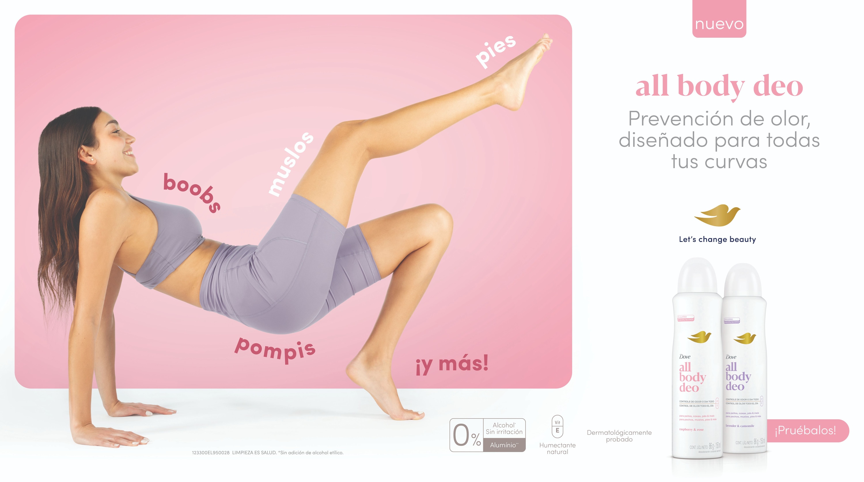 Nuevo Dove All Body Deo