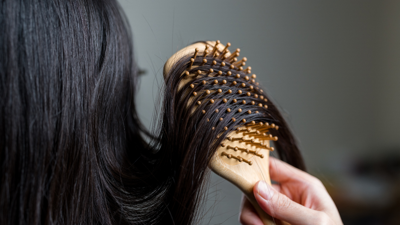 Brushing your hair: