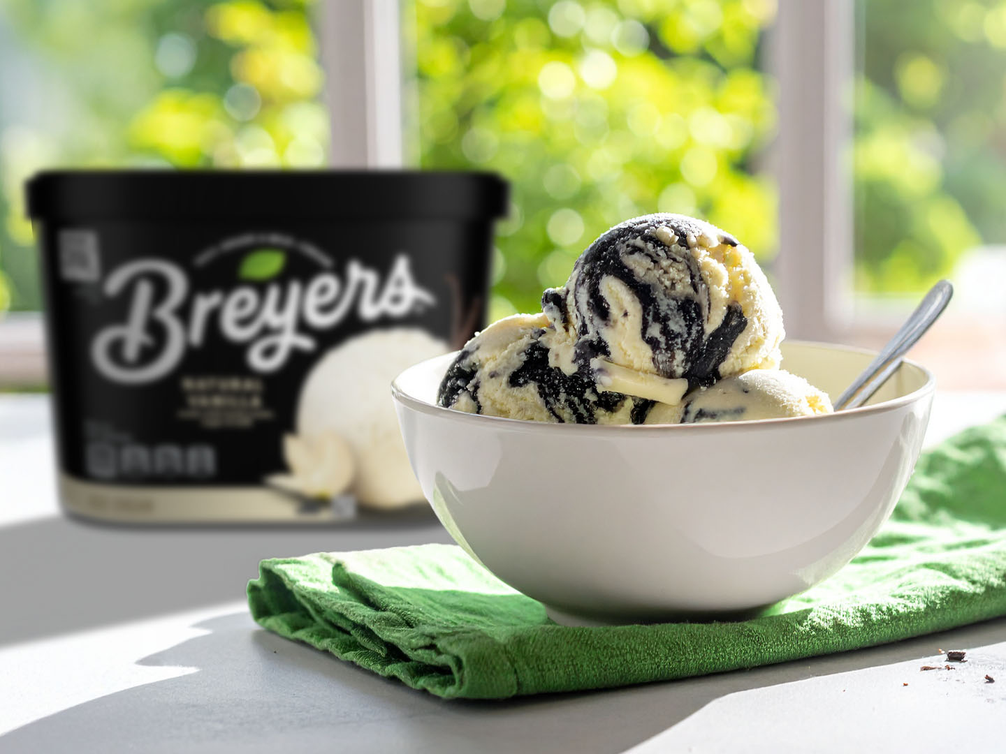 Homemade Black Sesame Vanilla Ice Cream | Breyers