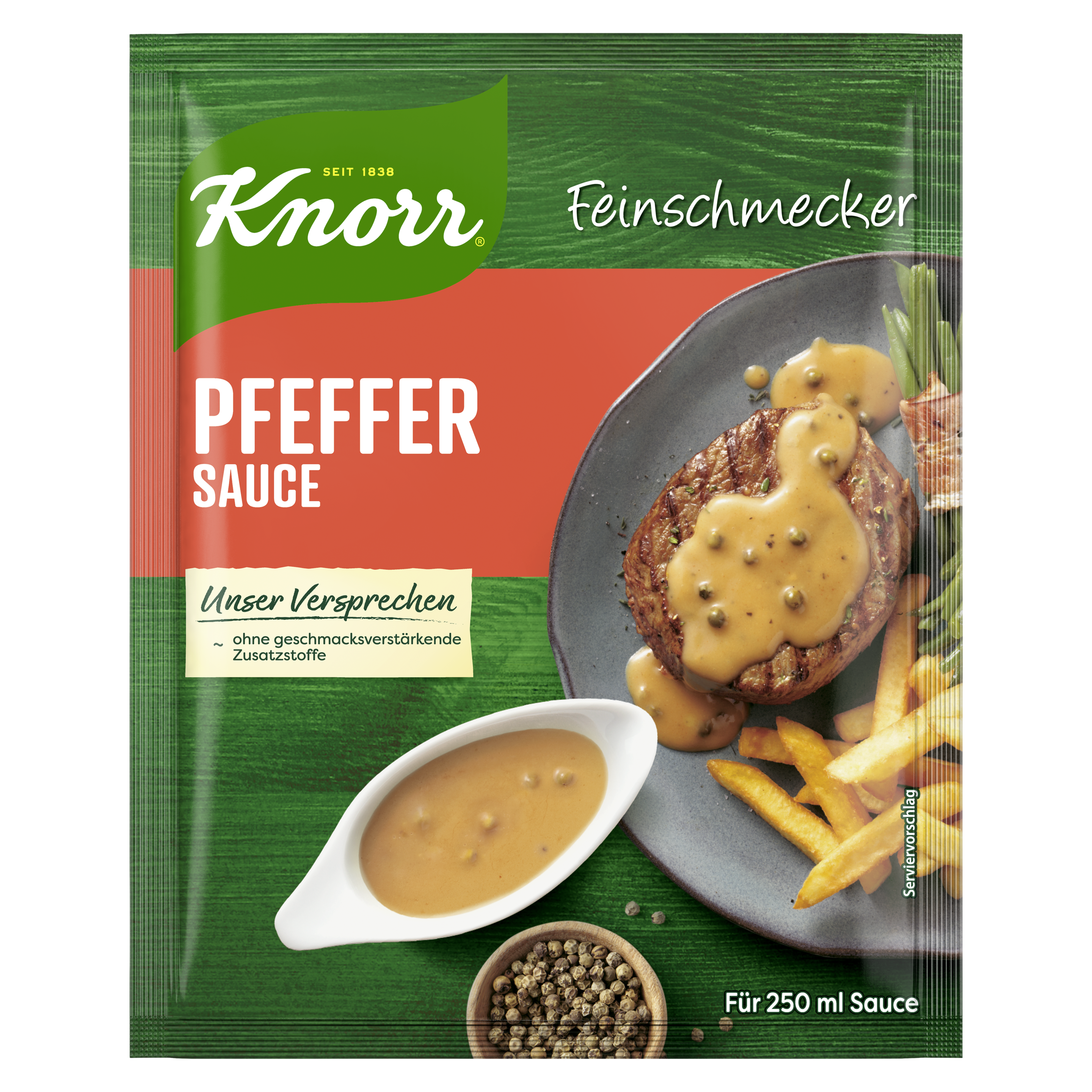Knorr Feinschmecker Sauce Pfeffer 250 ml 38g packshot