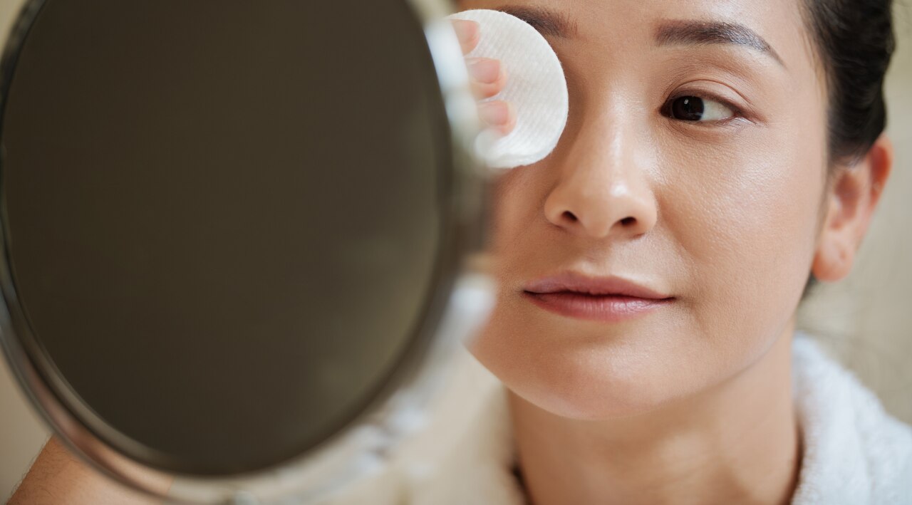 Step 2: Remove Eye Makeup First
