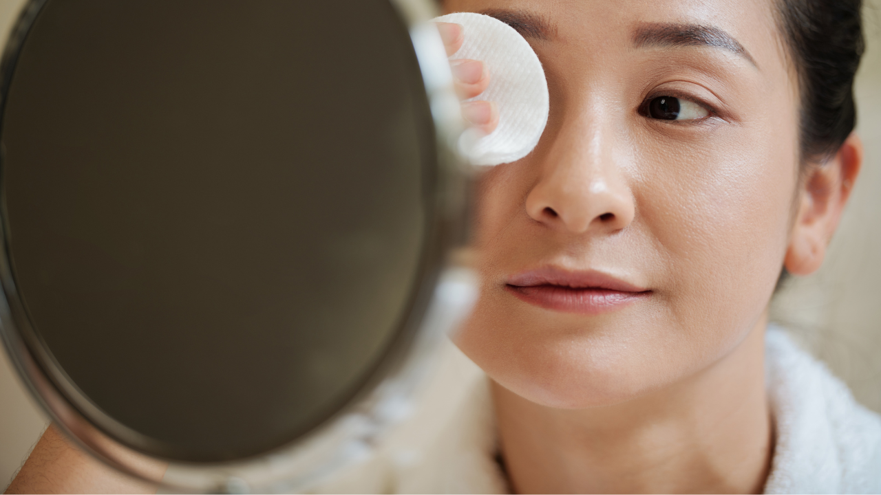 Step 2: Remove Eye Makeup First