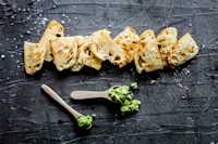 Fladenbrot-Chips mit Avocado-Senf-Dip 30 Minutes  recipe