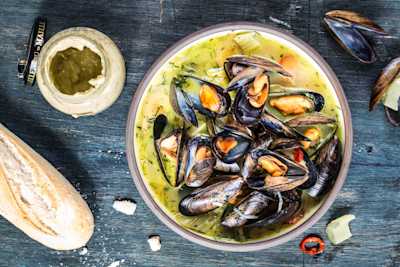 Muscheln mit Café de Paris 60 Minutes  recipe