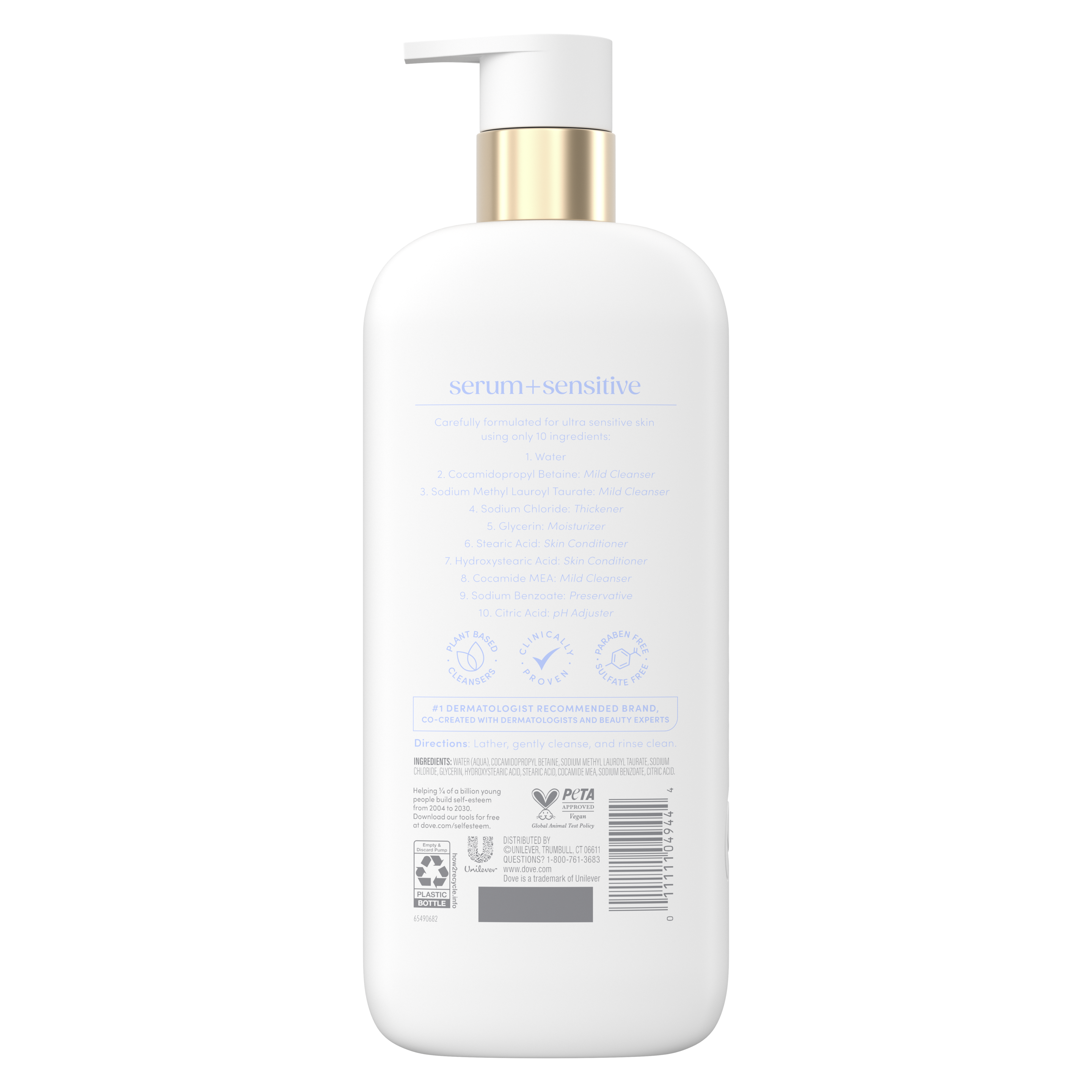 Ultra Sensitive Serum Body Wash with only 10 ingredients