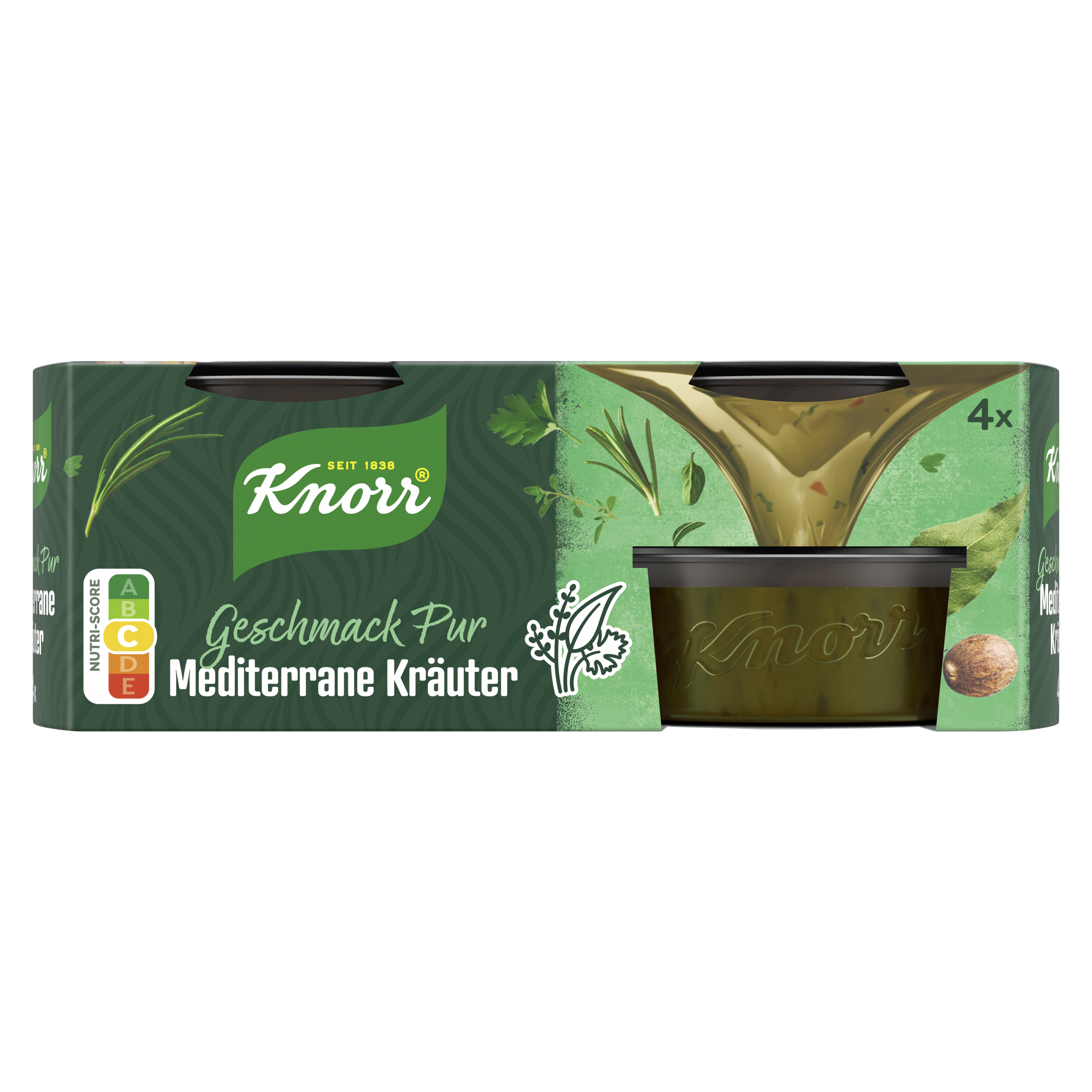 Knorr Geschmack Pur Mediterrane Kräuter 4 x 26 g packshot
