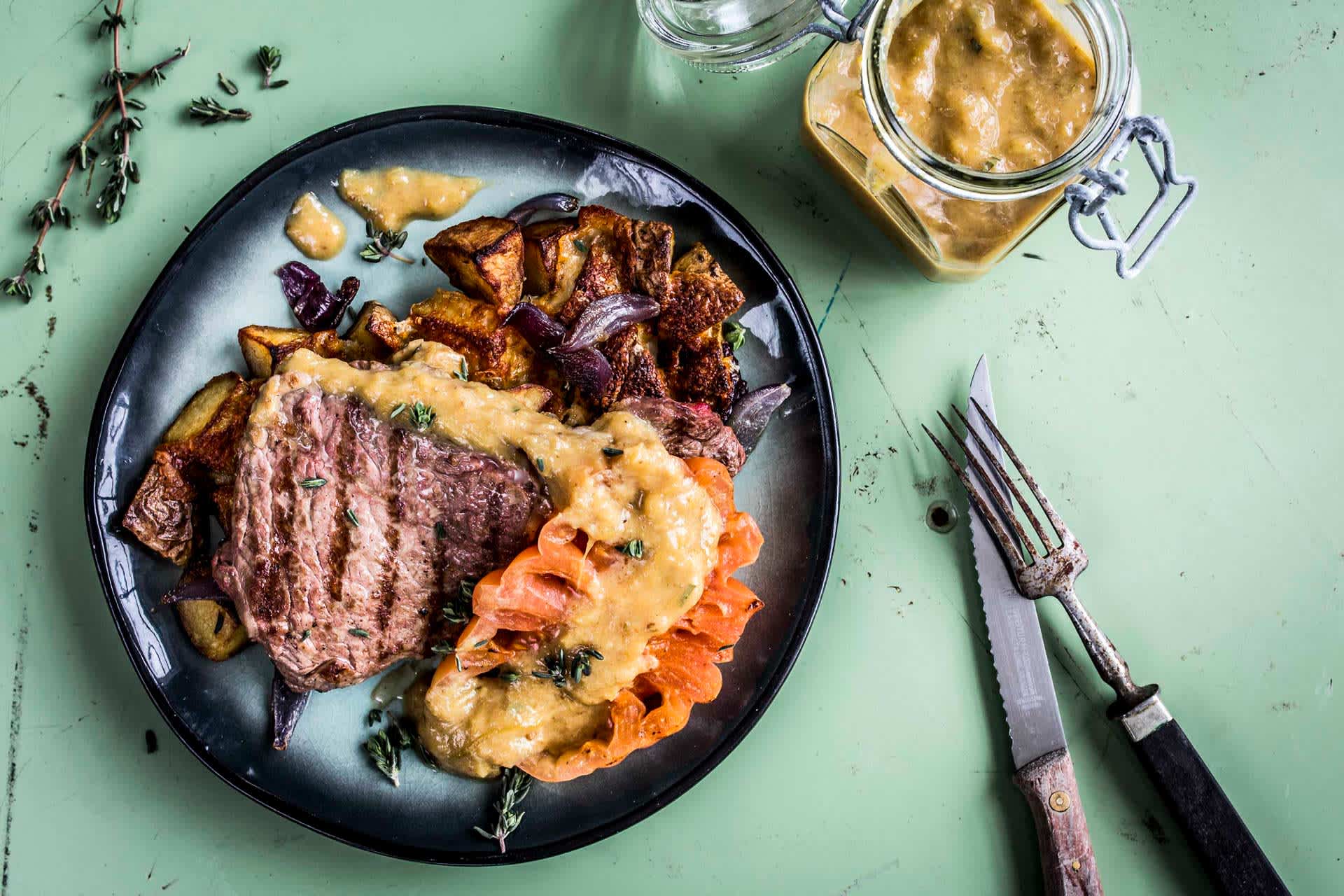 Entrecôte mit Bratkartoffeln 43 Minutes  recipe