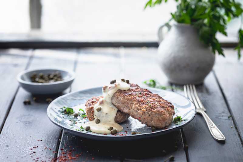 Hacksteak mit Senfsauce 60 Minutes  recipe