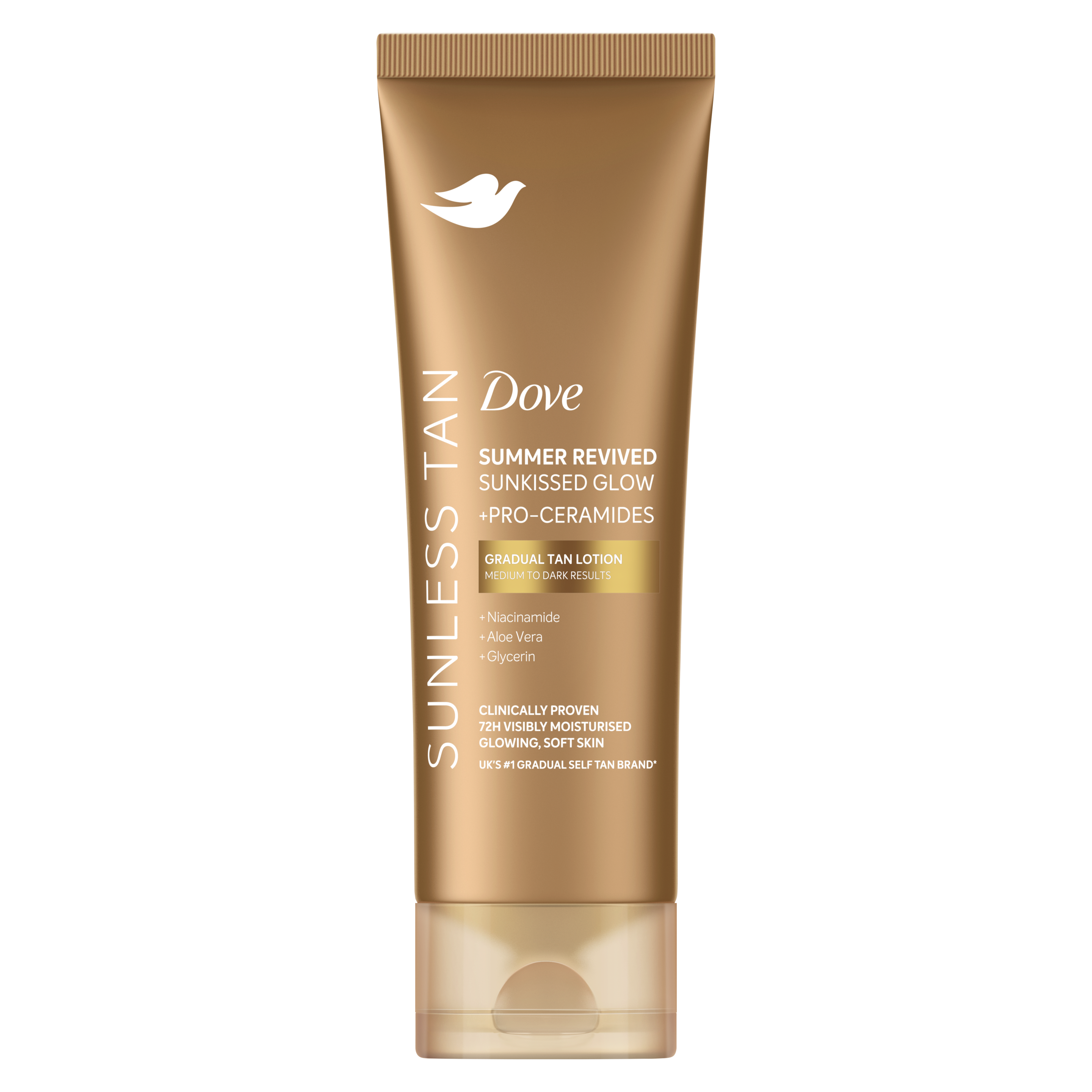 Dove Derma Lotion Summer Rev Dark 200ml packshot