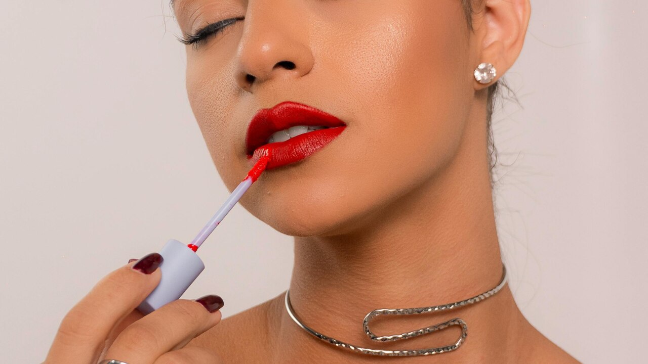 lipstick for red dress Stunning Red Dress and Lip Look by Nikol Johnson