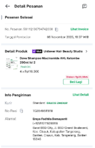 struk dari e-commerce