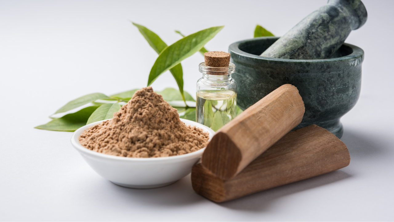 2. Besan + Sandalwood powder + Rose Water - For Oily & Acne-Prone Skin