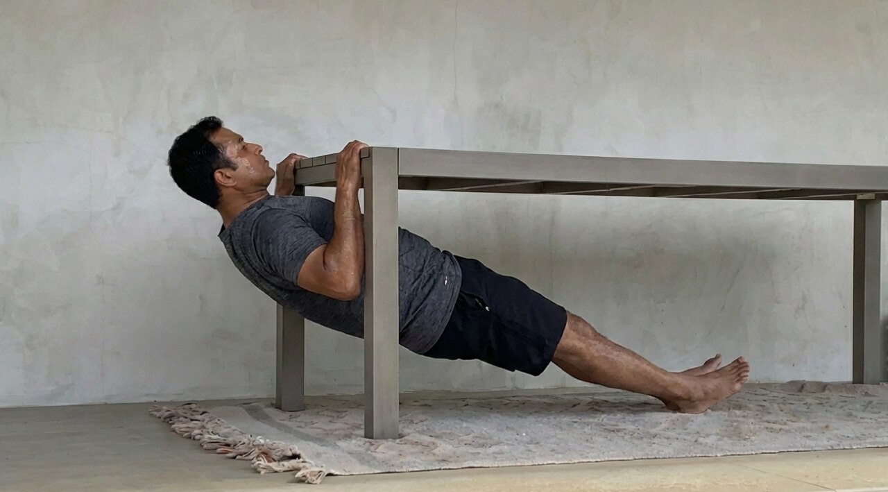 9. Inverted Rows (Under a Table)