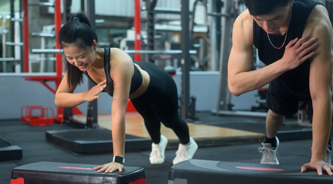 12. Plank Taps