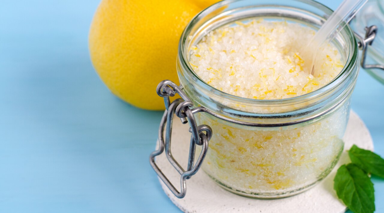 The Sugar & Lemon Scrub: