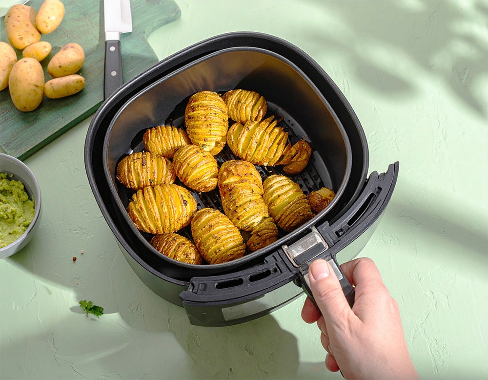 Fächerkartoffeln in der Heißluftfritteuse 35 Min  recipe