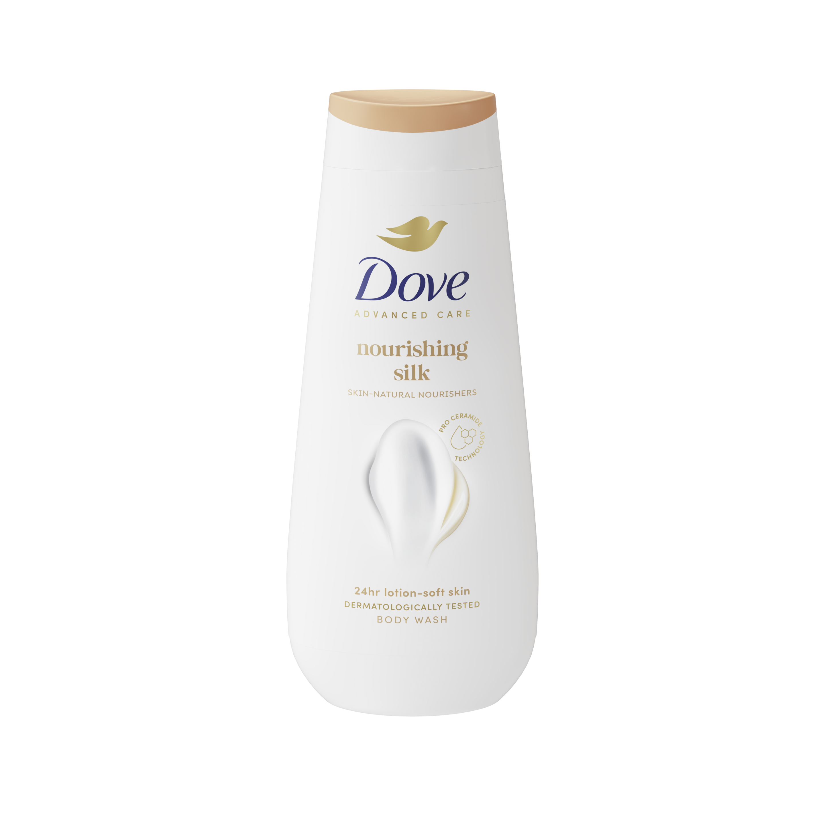 Dove Nourishing Silk Body Wash 400 ml packshot
