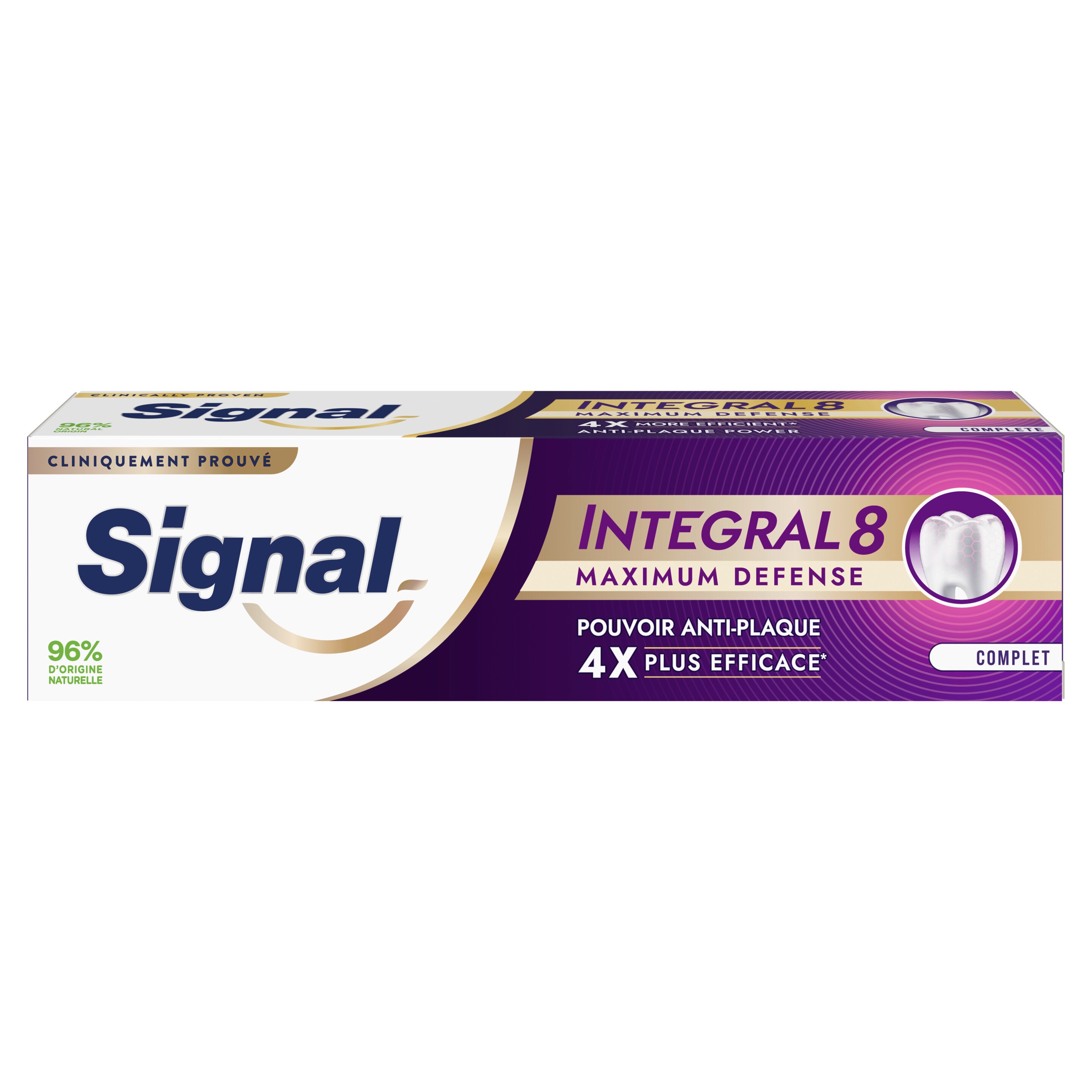 Signal Intégral 8 Dentifrice Maximum Défense Complet 75ml packshot