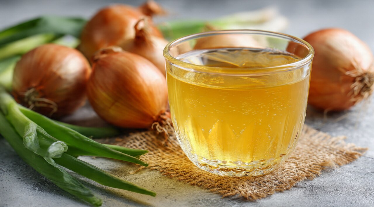 3. Onion Juice + Aloe Vera