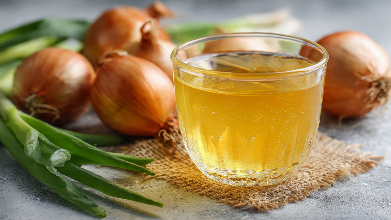 3. Onion Juice + Aloe Vera