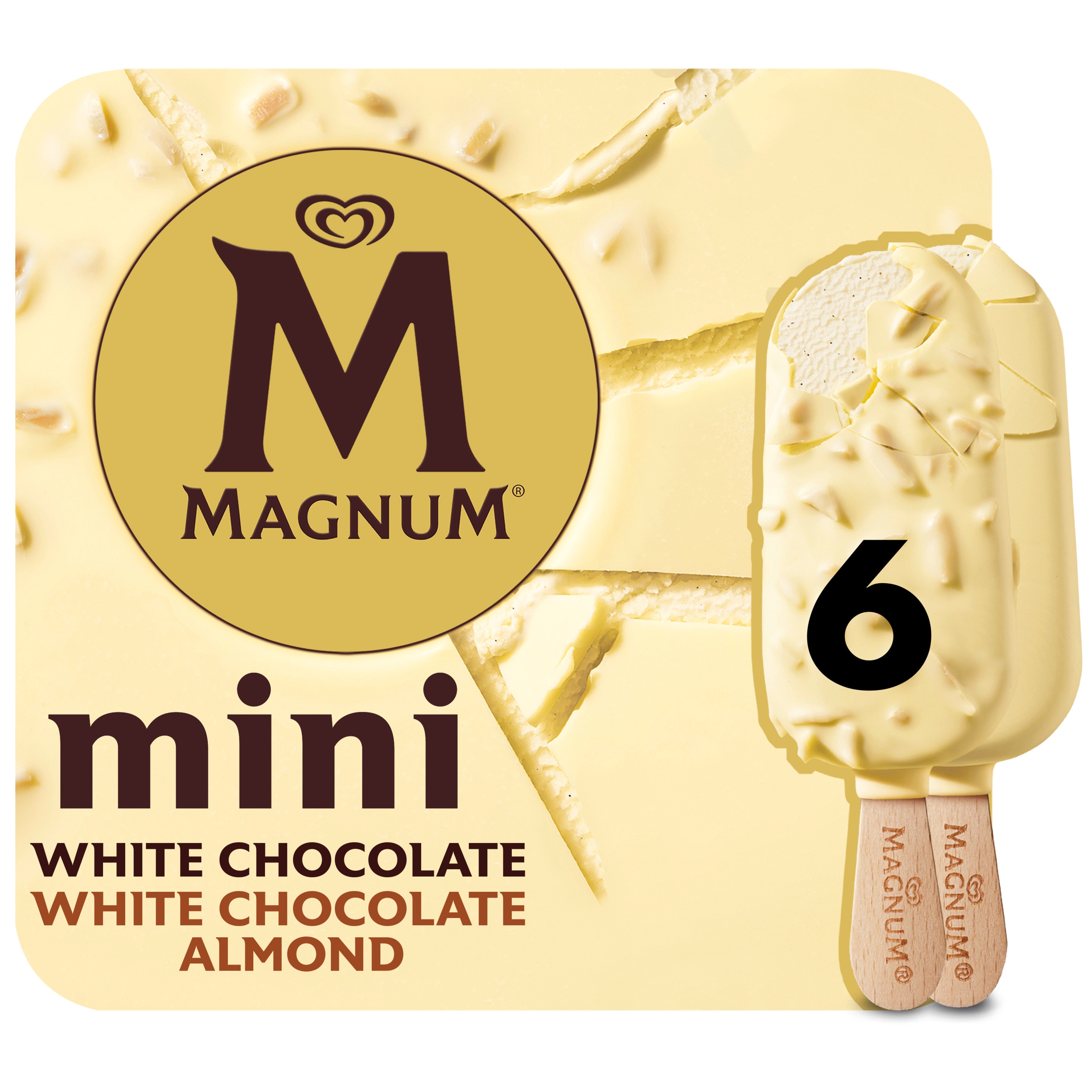 Magnum Mini IJs White Chocolate & White Chocolate Almond