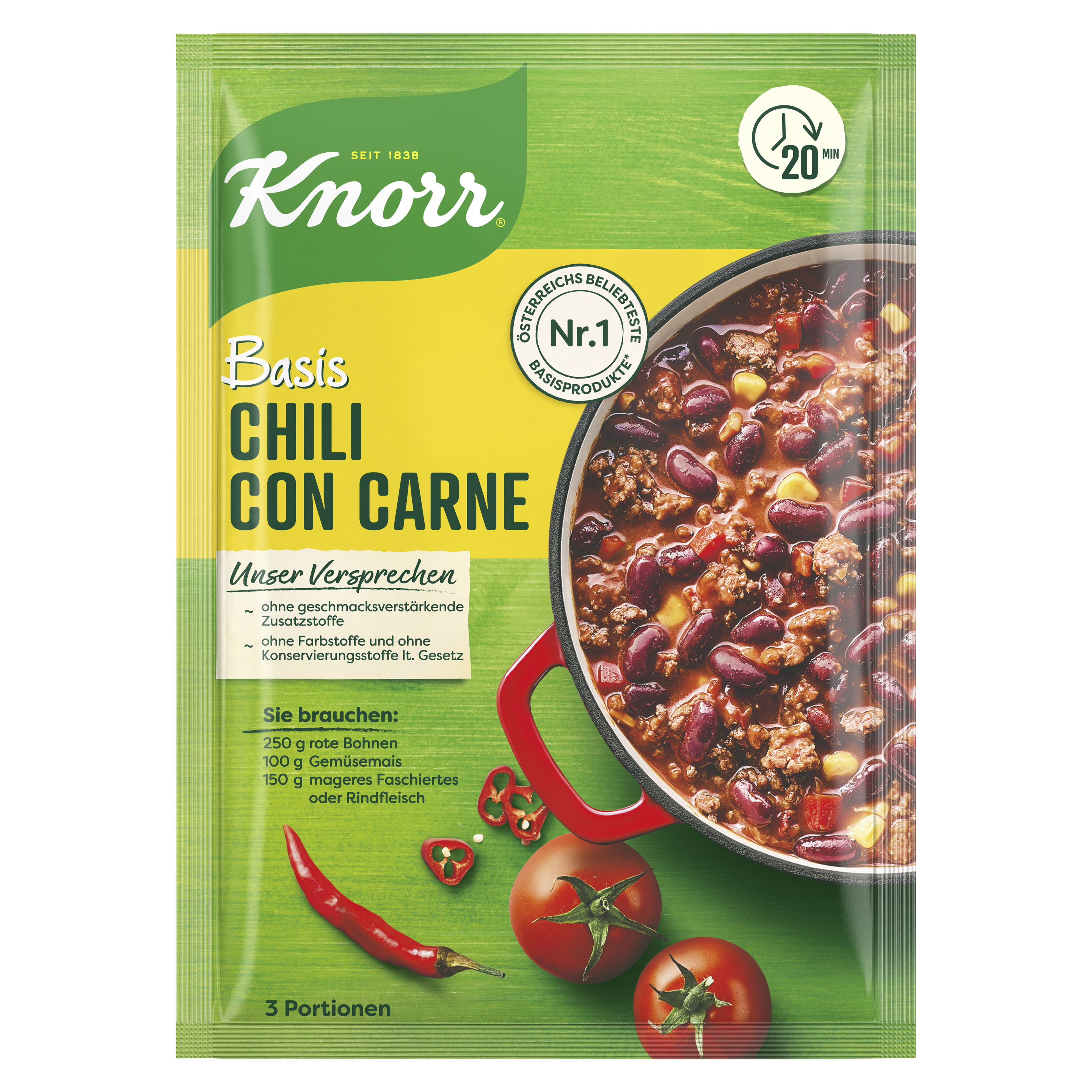 Knorr Basis Chili con Carne 3 Portionen packshot