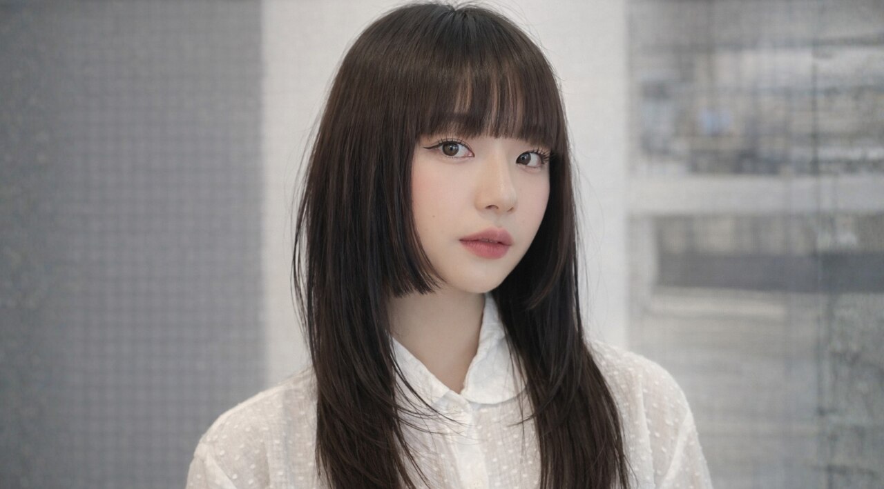 5. Korean Hime Cut