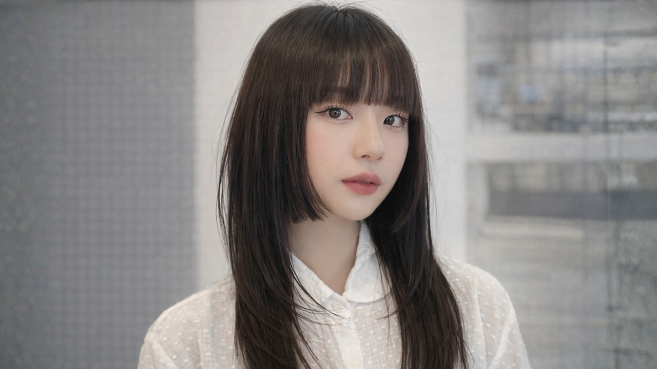 5. Korean Hime Cut