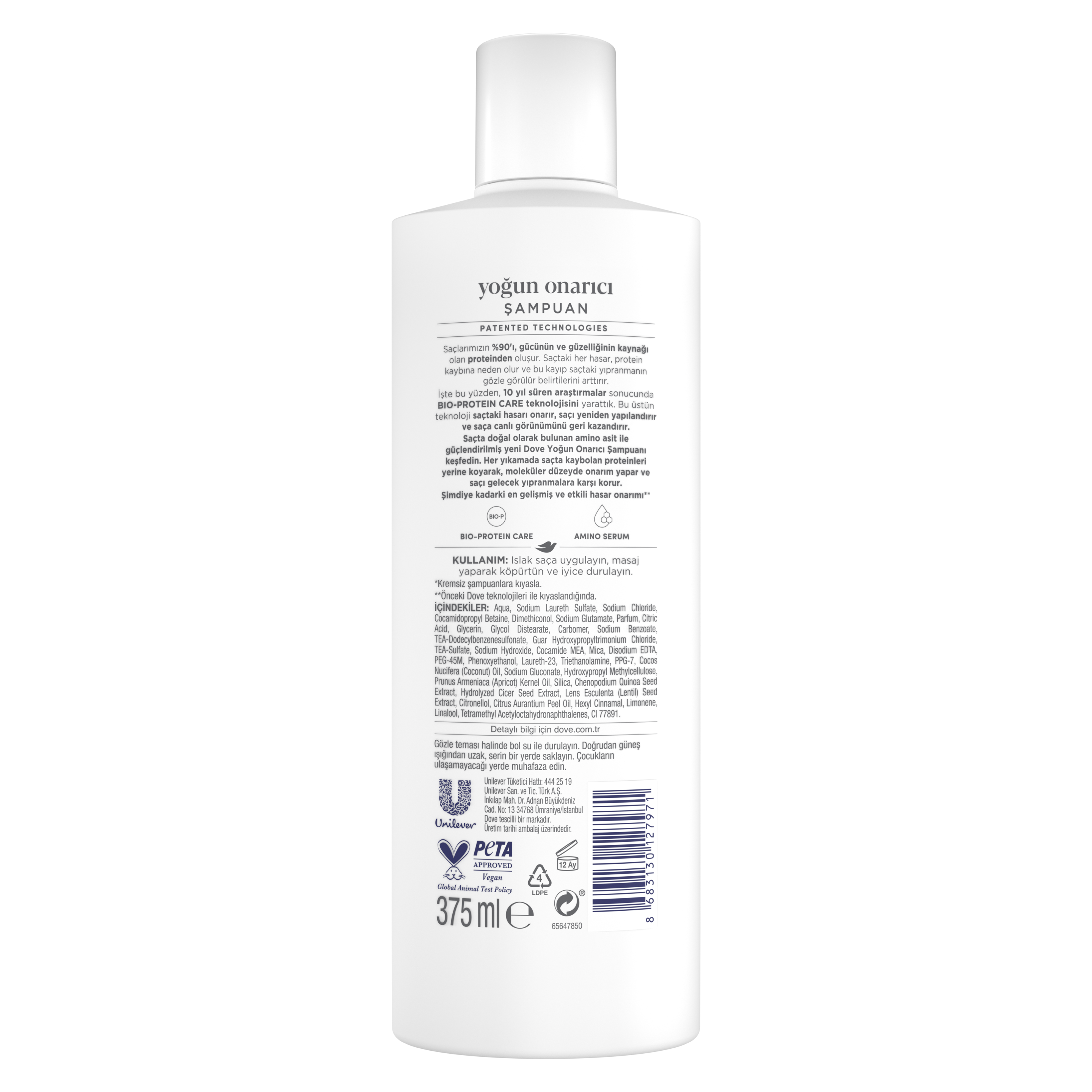 Dove Şampuan Amino Serum Yoğun Onarıcı 375 ml