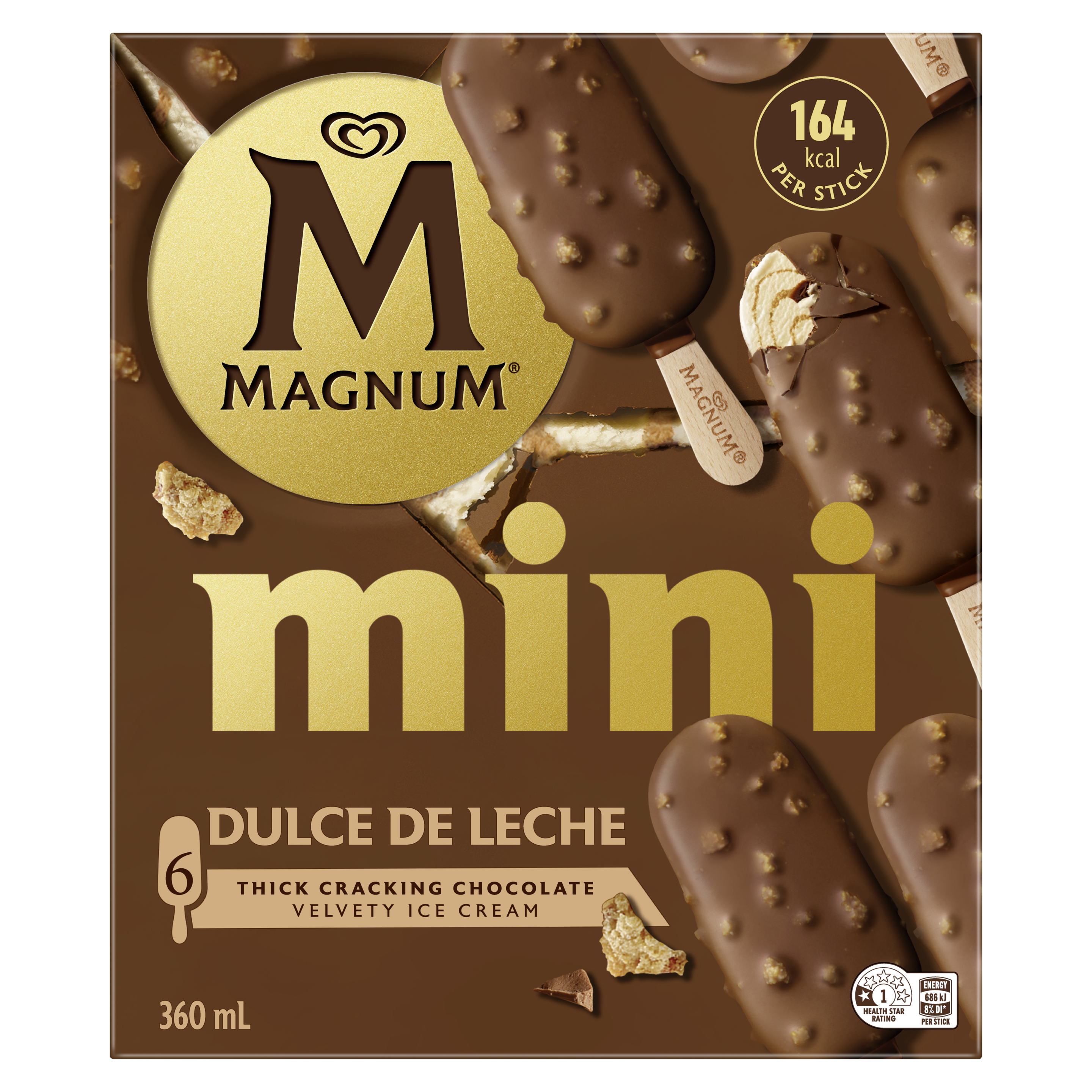 Magnum Mini Dulce de Leche Multipack  x 6 packshot